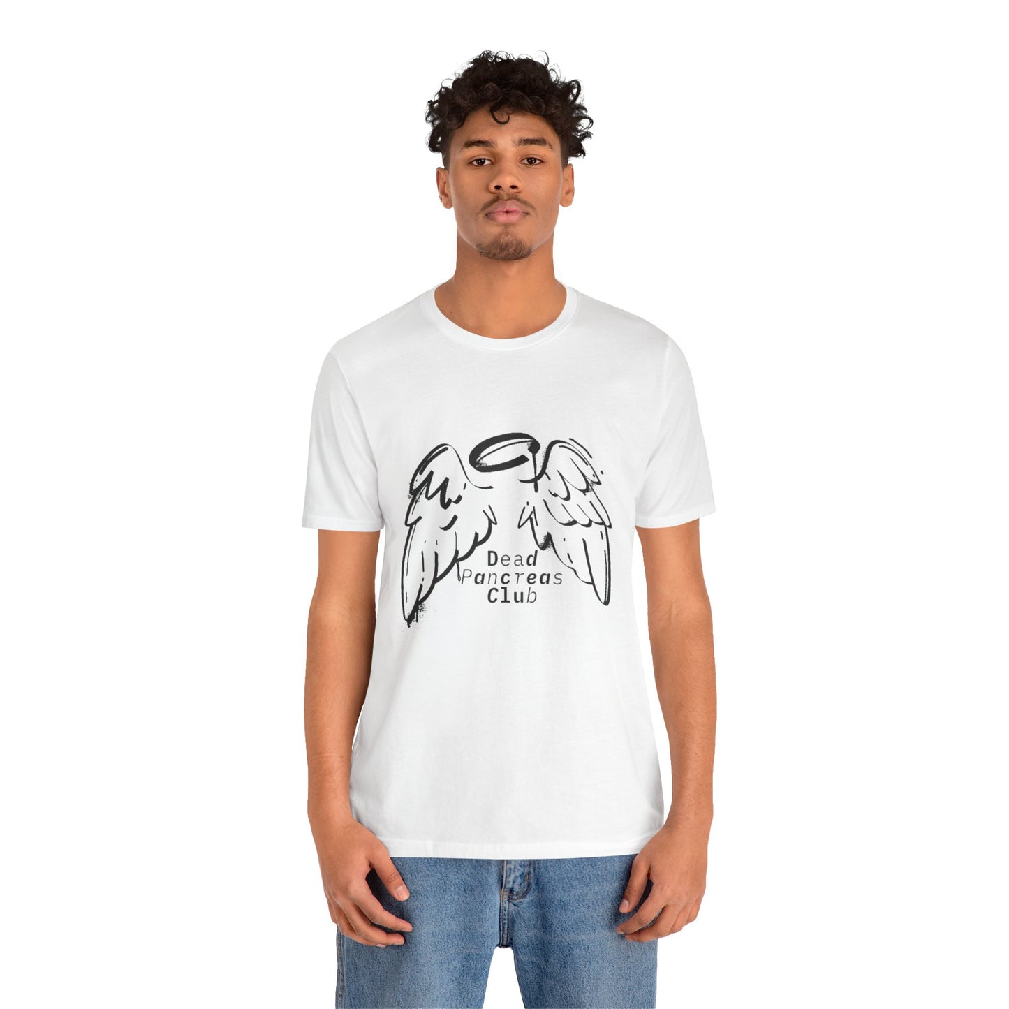 Dead Pancreas Club (Angel wings) - Unisex Tee The Diabuddies Store T-Shirts $24.25