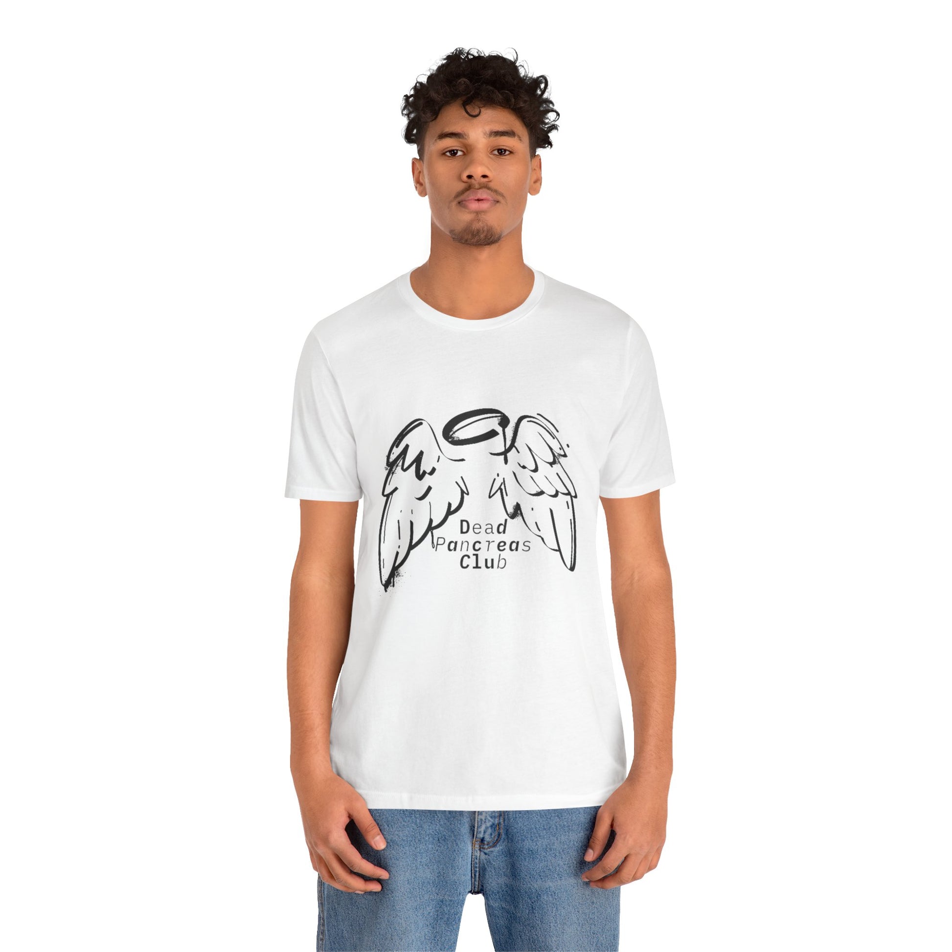Dead Pancreas Club (Angel wings) - Unisex Tee The Diabuddies Store T-Shirts $24.25