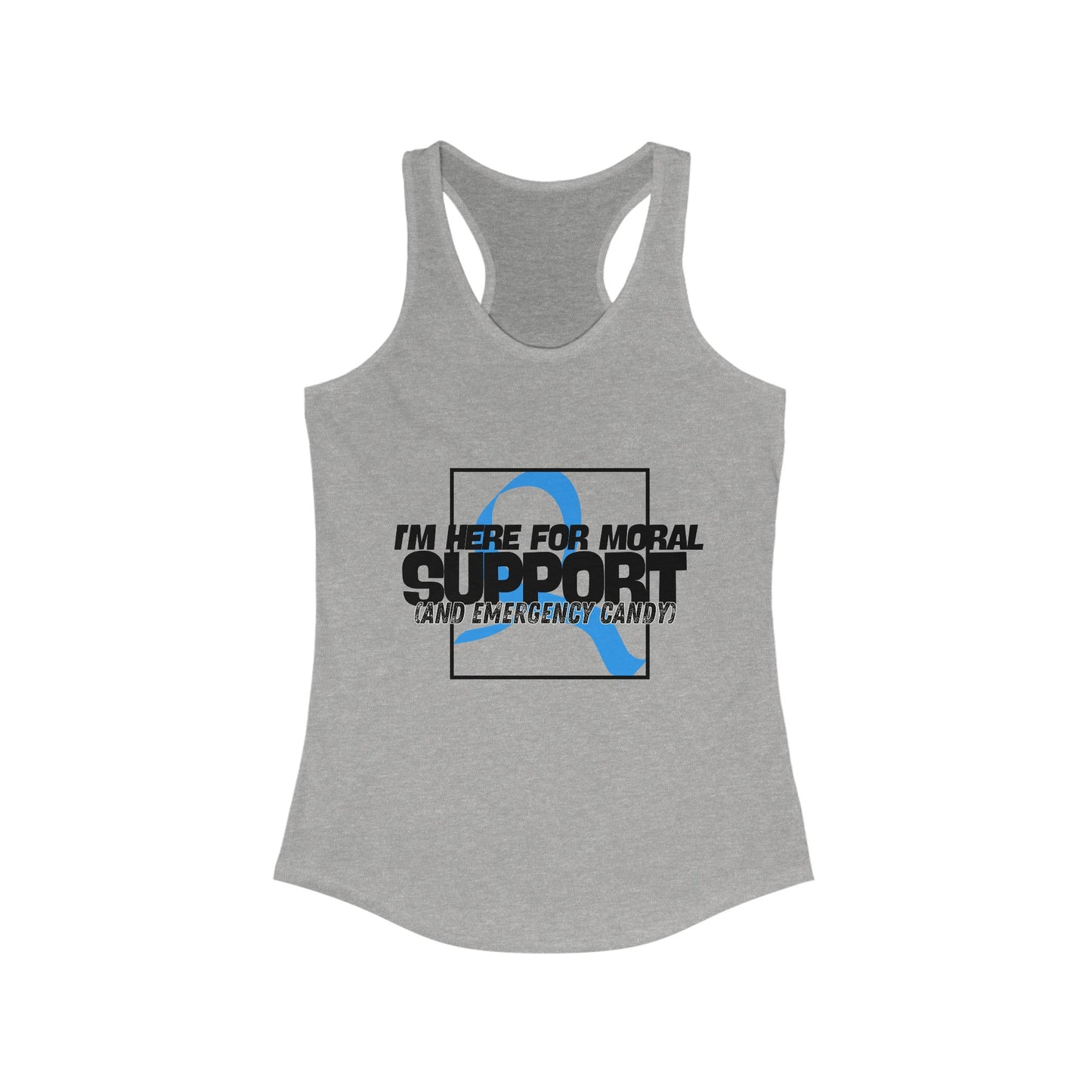 The Diabuddies Store Moral Support and Emergency Candy - Racerback Tank Moral Support and Emergency Candy - Racerback Tank: Being a friend to someone with diabetes means being ready for anything! Our Tank is for those incredible people who offer a listeni