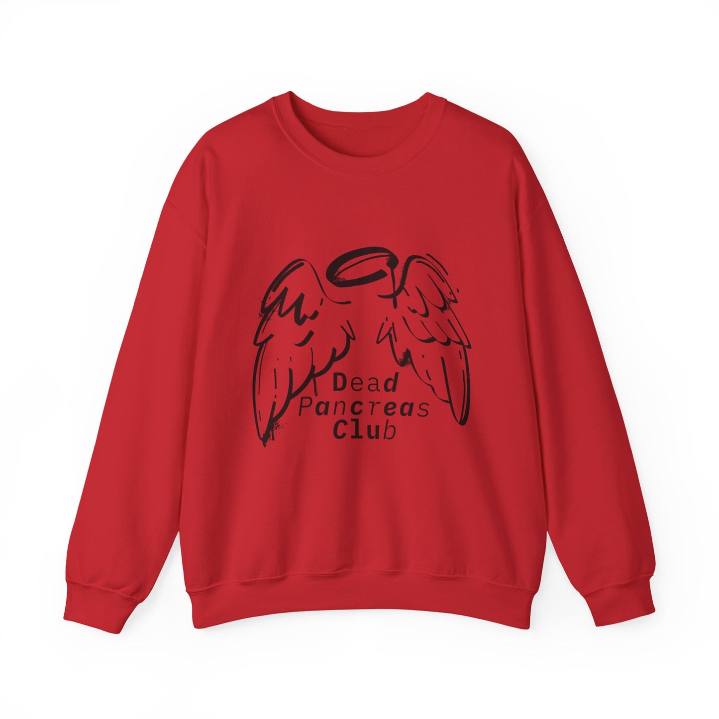 Angel Wings, Dead Pancreas Club - Unisex Sweatshirt The Diabuddies Store Sweatshirts $35.00