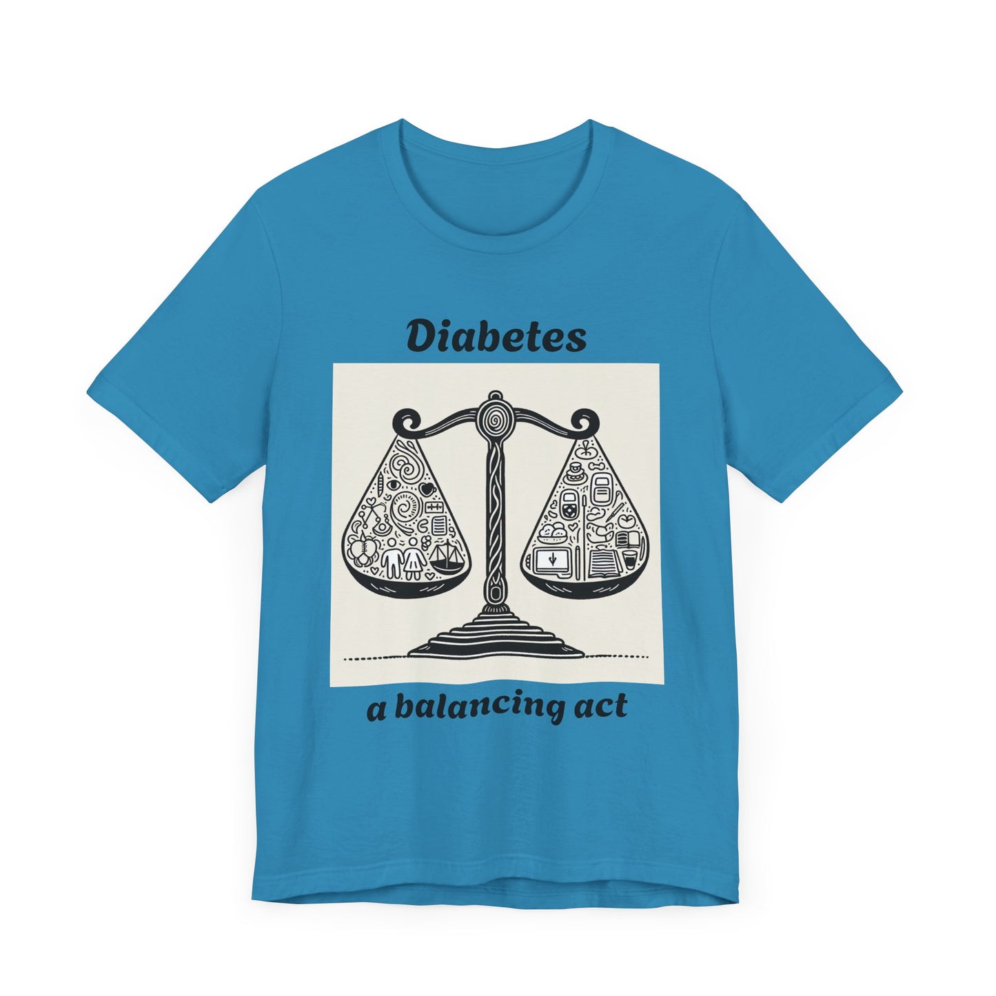 Diabetes Balancing Act - Unisex Tee The Diabuddies Store T-Shirts $24.25