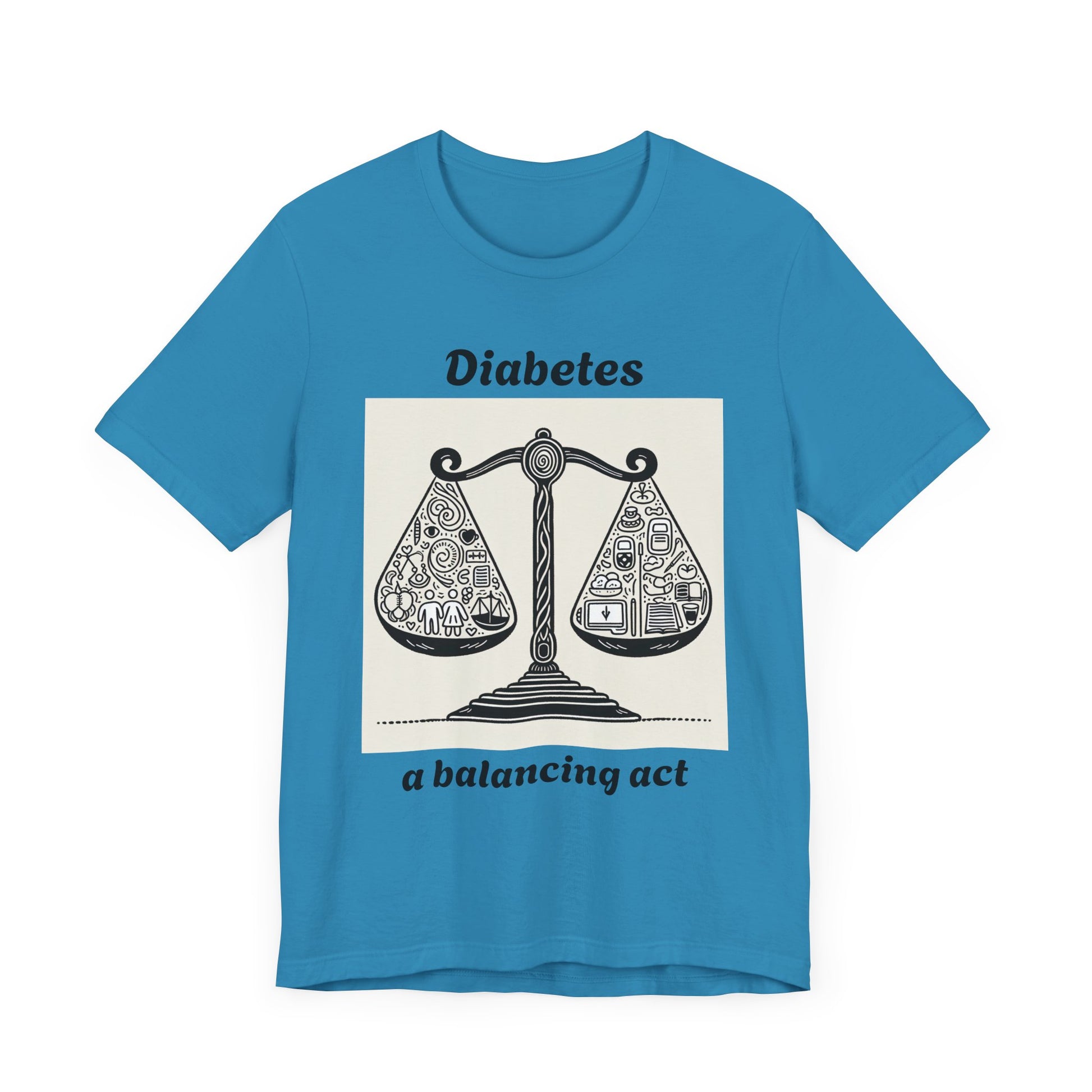 Diabetes Balancing Act - Unisex Tee The Diabuddies Store T-Shirts $24.25