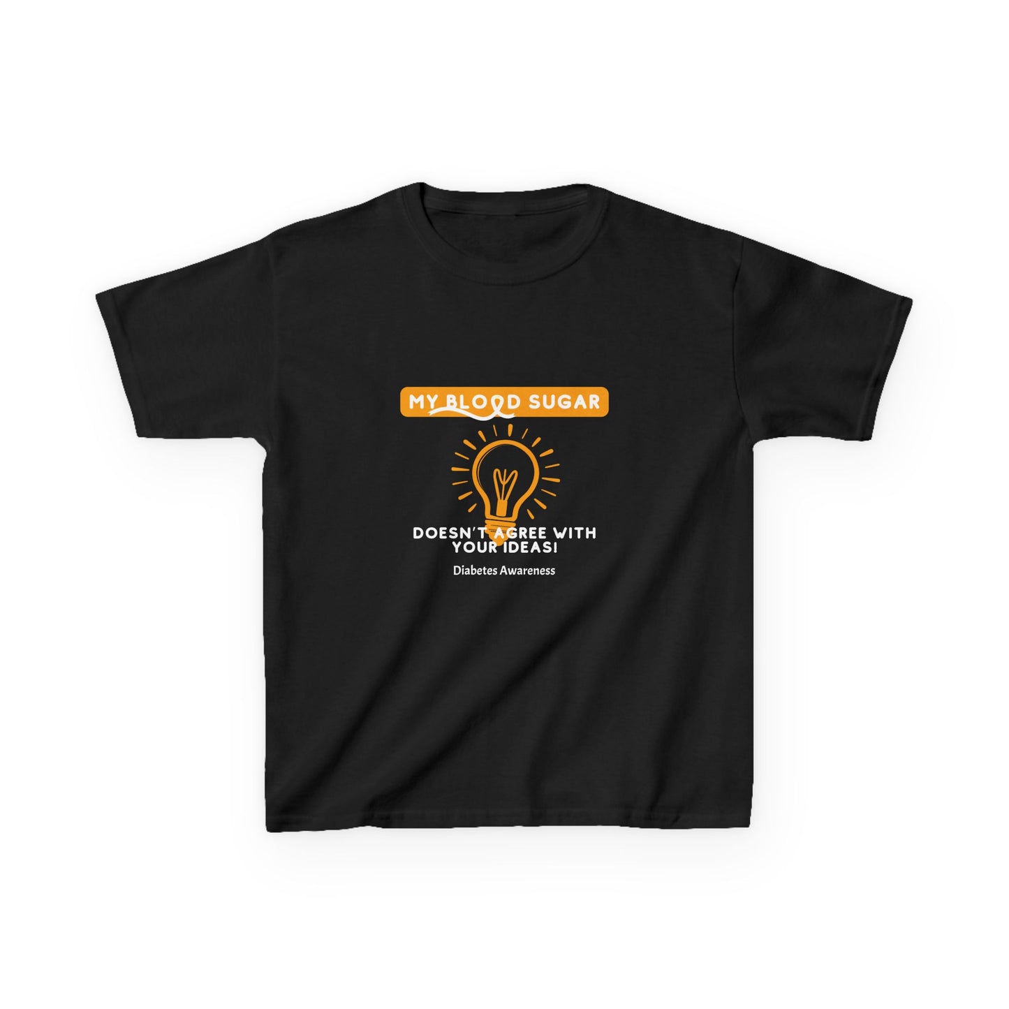 The Diabuddies Store My Blood Sugar Doesn't Agree - Kids Tee My Blood Sugar Doesn't Agree - Kids Tee: A humorous tee for the little warrior in your life. This "My Blood Sugar Doesn't Agree" Kids' Tee is a fun and relatable way to express the daily ups and