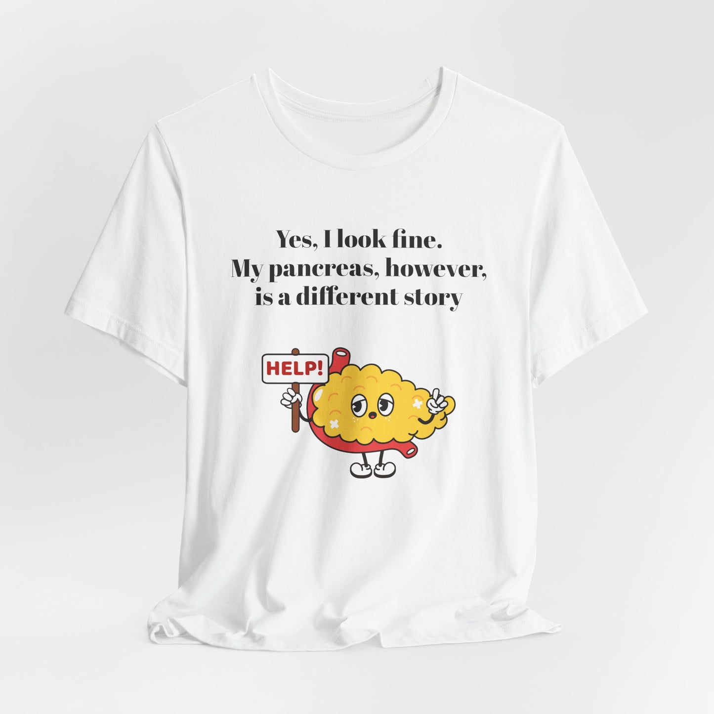 I'm Fine, Not my Pancreas - Unisex Tee The Diabuddies Store T-Shirts $24.25