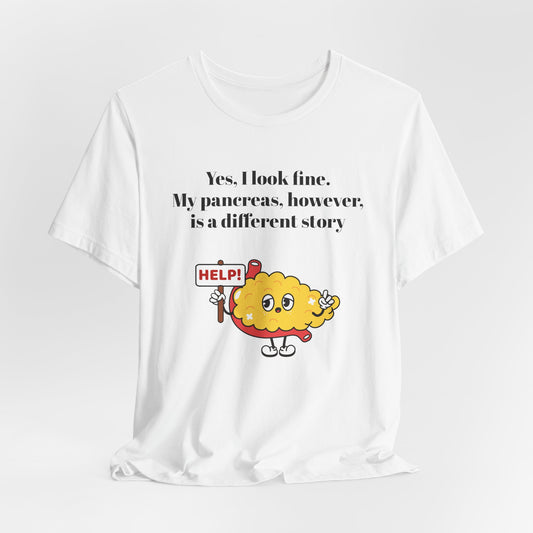 I'm Fine, Not my Pancreas - Unisex Tee The Diabuddies Store T-Shirts $24.25