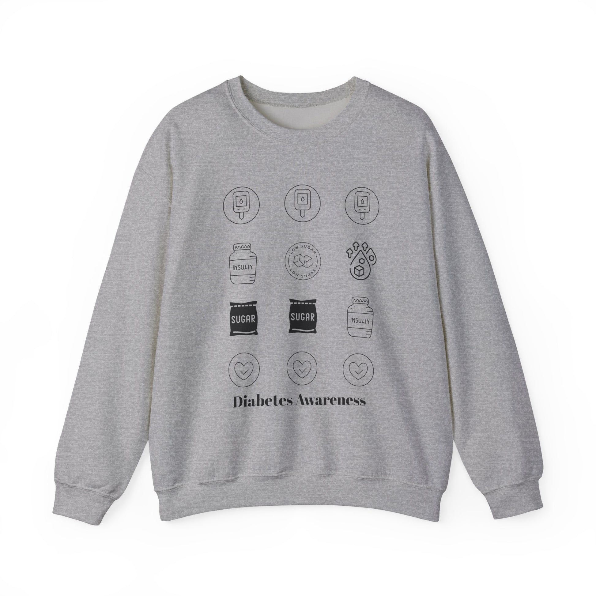 Diabetes Cycle Options - Unisex Sweatshirt The Diabuddies Store Sweatshirts $35.70
