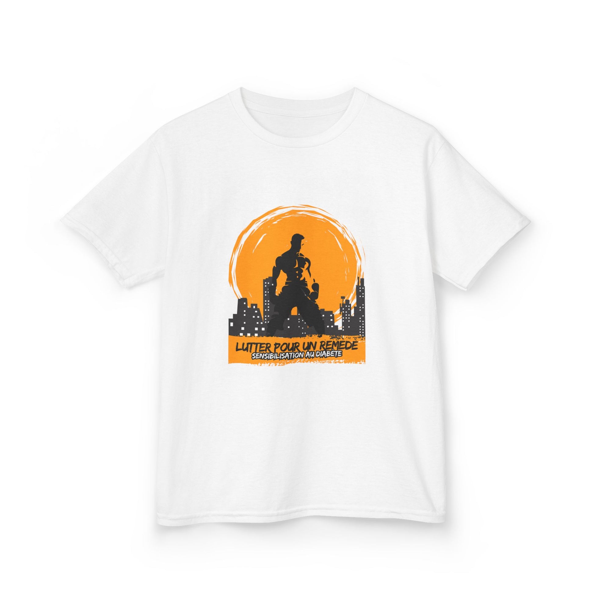 The Diabuddies Store Fighting for a Cure (French) - Kids Tee Fighting for a Cure (French) - Kids Tee: This soft, comfy tee is for the little fighter in your life. Featuring the phrase "Lutter pour un remède" (Fighting for a Cure) in French, it's a powerfu