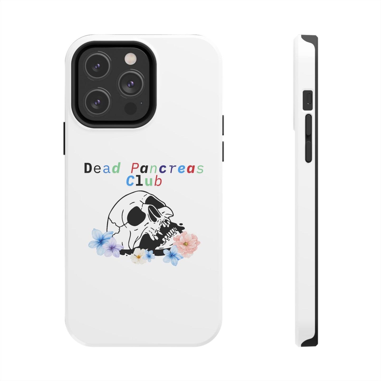 Skull & Flowers Dead Pancreas Club - Phone Case The Diabuddies Store Mobile Phone Cases $18.23