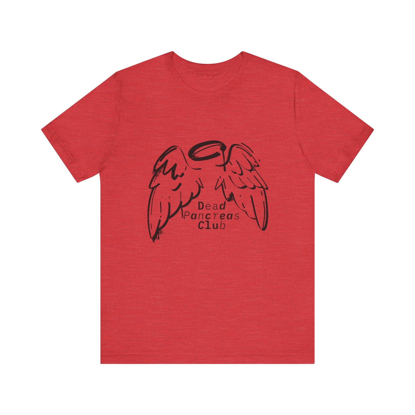 Dead Pancreas Club (Angel wings) - Unisex Tee The Diabuddies Store T-Shirts $24.73