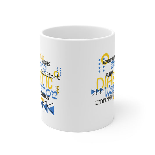 The Diabuddies Store Uplifted & Unleashed - Mug 11oz Uplifted & Unleashed - Mug 11oz: Embrace your strength, defy the odds. The "Uplifted & Unleashed" mug is more than just a mug; it's a vibrant testament to the diabetic warrior within. Adorned with a cha