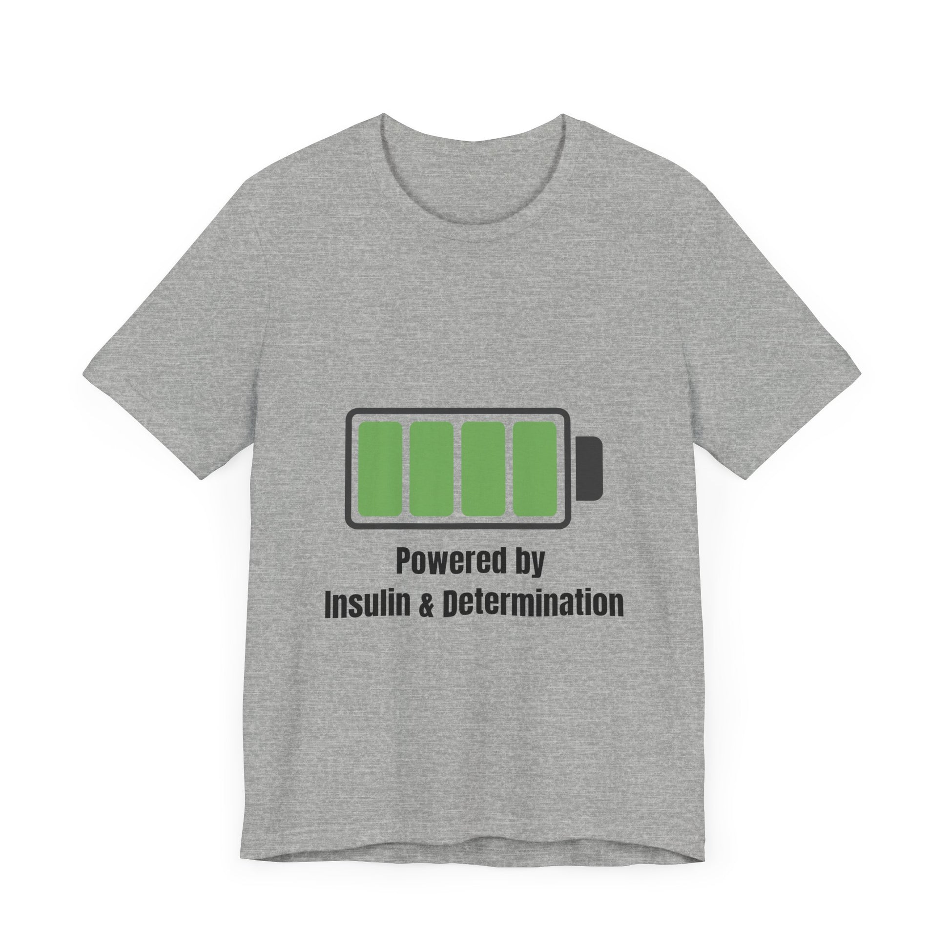 Powered By Insulin - Unisex Tee The Diabuddies Store T-Shirts $24.73