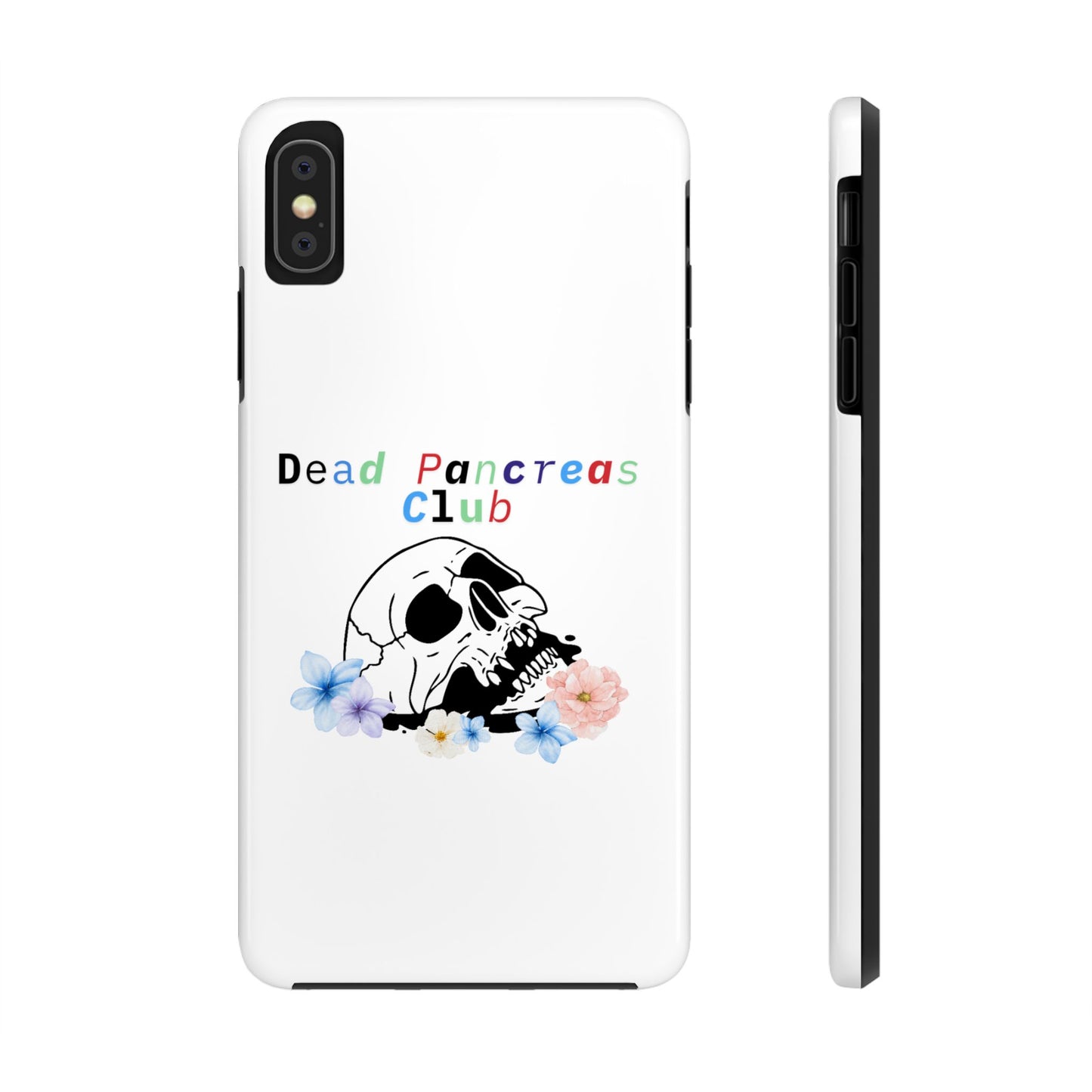 Skull & Flowers Dead Pancreas Club - Phone Case The Diabuddies Store Mobile Phone Cases $18.23