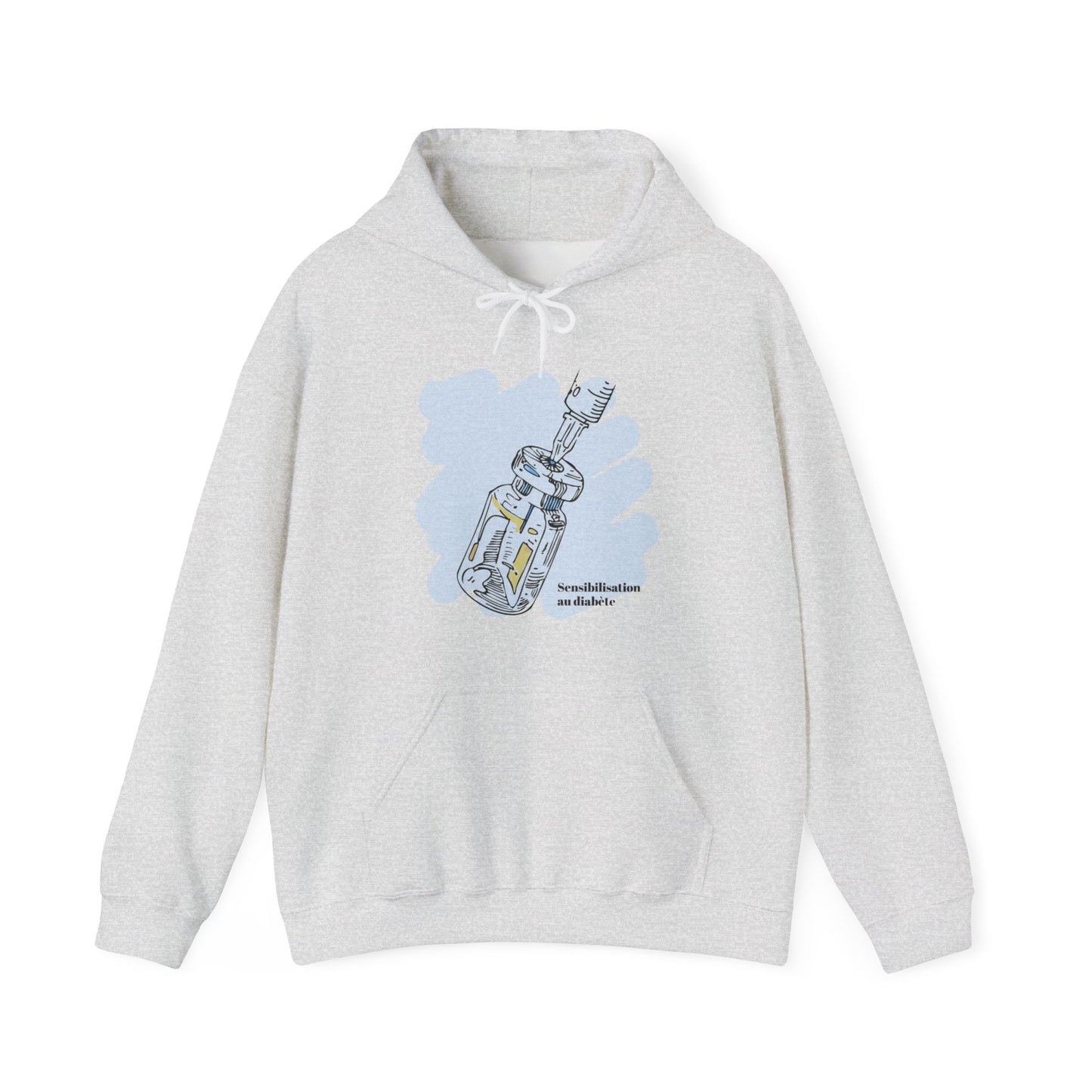Insulin Vial - Diabetes Awareness (French) - Unisex Hoodie The Diabuddies Store Hoodies $32.41