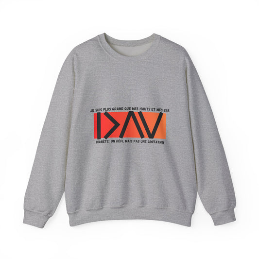 The Diabuddies Store Greater than (French/Orange) - Unisex Sweatshirt Greater than (French/Orange) - Unisex Sweatshirt: Rise above and wrap yourself in strength with the "Greater Than (French/Orange)" Unisex Sweatshirt! $29.49 Sweatshirts Casual Wear,Comf