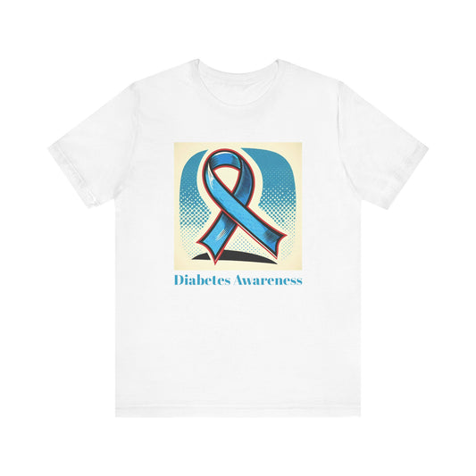 Diabetes Awareness, Blue Ribbon - Unisex Tee The Diabuddies Store T-Shirts $22.50