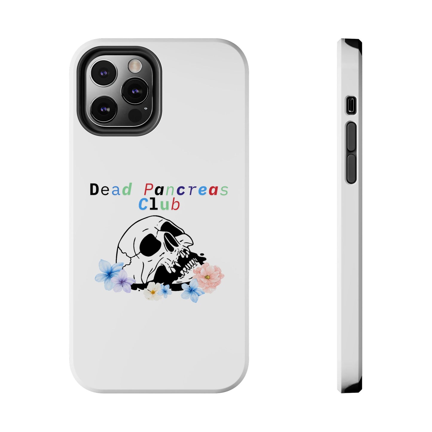 Skull & Flowers Dead Pancreas Club - Phone Case The Diabuddies Store Mobile Phone Cases $18.23