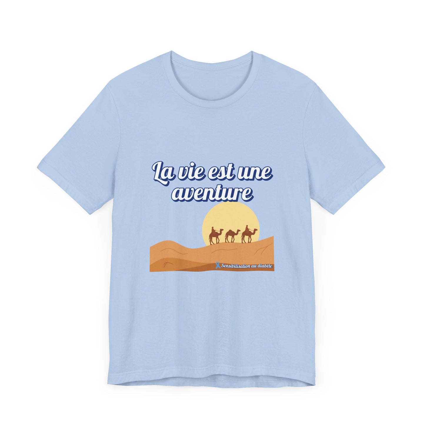 Life is an Adventure (French) - Unisex Tee The Diabuddies Store T-Shirts $30.27