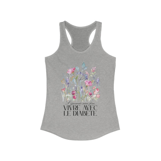 The Diabuddies Store Blossoming Strong, Living with Diabetes (French) Tank Blossoming Strong, Living with Diabetes (French) Tank: Wear your strength proudly! Our "S'épanouir avec force, vivre avec le diabète" tank is a beautiful reminder of your inner pow
