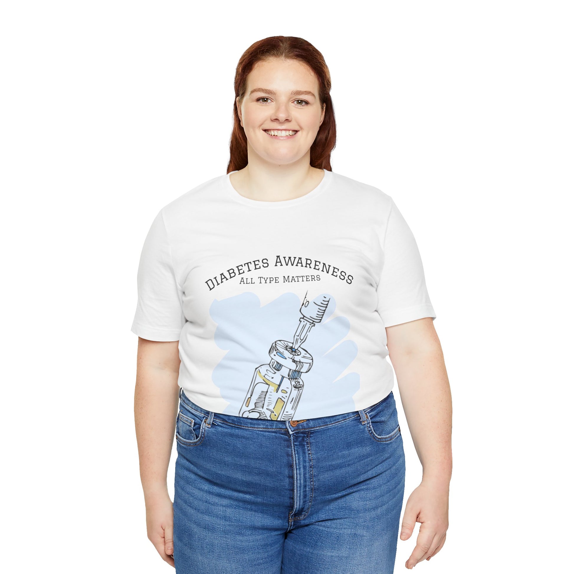 The Diabuddies Store Diabetes: All Type Matters - Unisex Tee Diabetes: All Type Matters - Unisex Tee: A powerful statement! This tee declares "All Type Matters," promoting unity and awareness for every person living with diabetes. T-Shirts $24.73