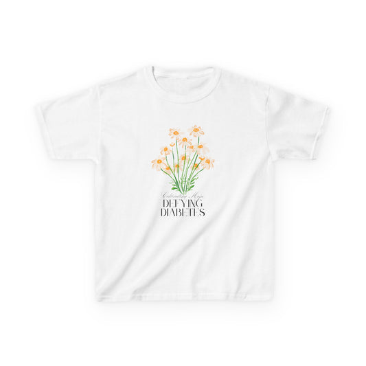 The Diabuddies Store Cultivating Hope, Defying Diabetes - Kids Tee Cultivating Hope, Defying Diabetes - Kids Tee: Wear your message of strength! This tee is a powerful statement of resilience and optimism for kids. T-Shirts $17.06