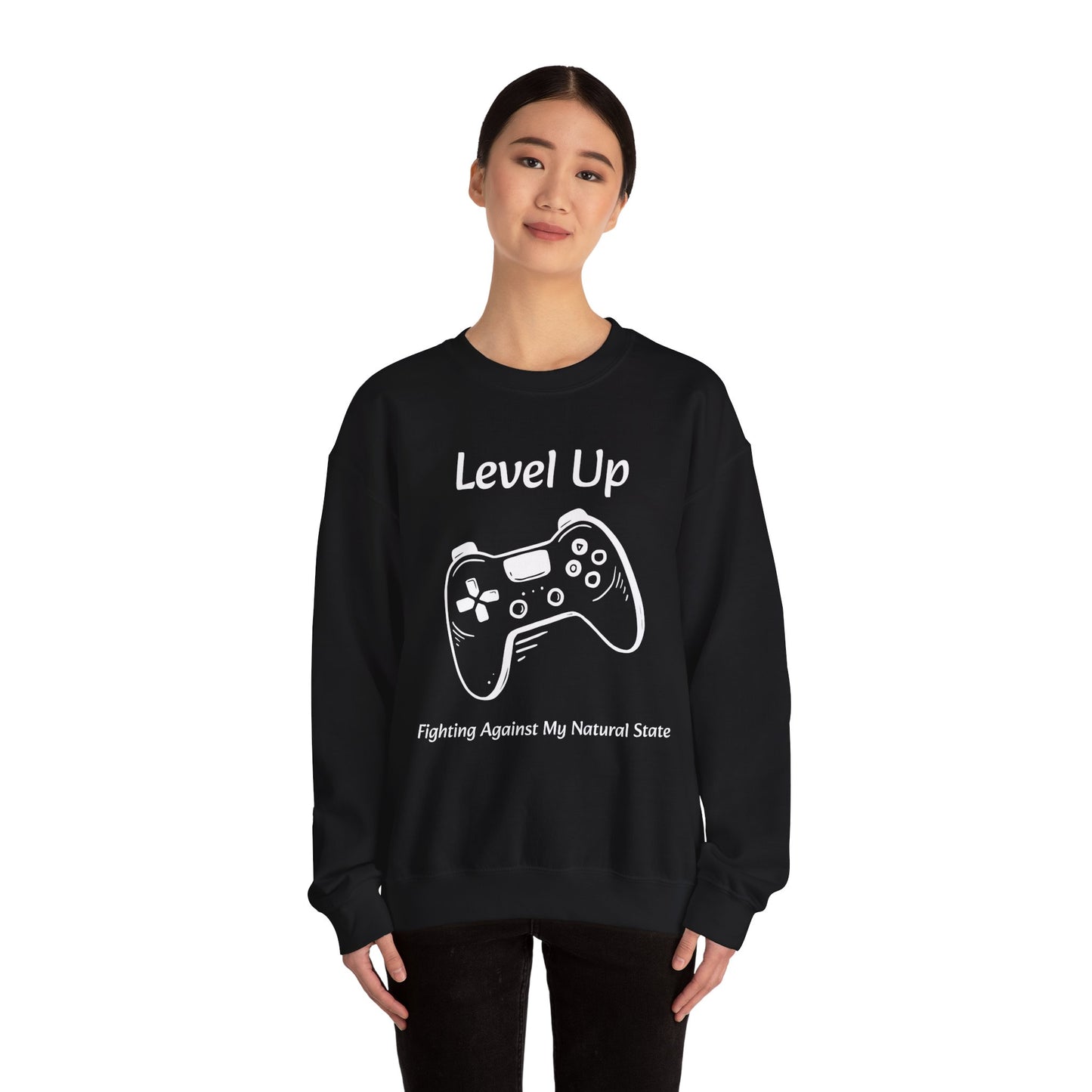 Level Up (Gaming Remote Control) - Unisex Sweatshirt The Diabuddies Store Sweatshirts $29.49
