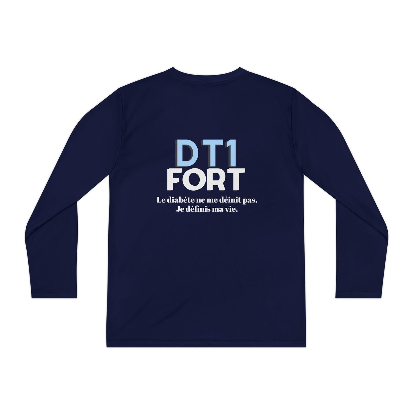 The Diabuddies Store T1D Strong (French) - Long-sleeved Youth Tee T1D Strong (French) - Long-sleeved Youth Tee is a soft, breathable and lets kids wear their resilience with pride. It's a simple yet powerful way to raise awareness for Type 1 Diabetes. Kid