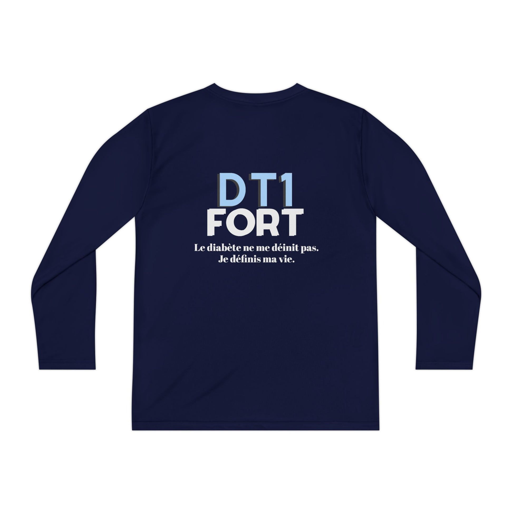 The Diabuddies Store T1D Strong (French) - Long-sleeved Youth Tee T1D Strong (French) - Long-sleeved Youth Tee is a soft, breathable and lets kids wear their resilience with pride. It's a simple yet powerful way to raise awareness for Type 1 Diabetes. Kid