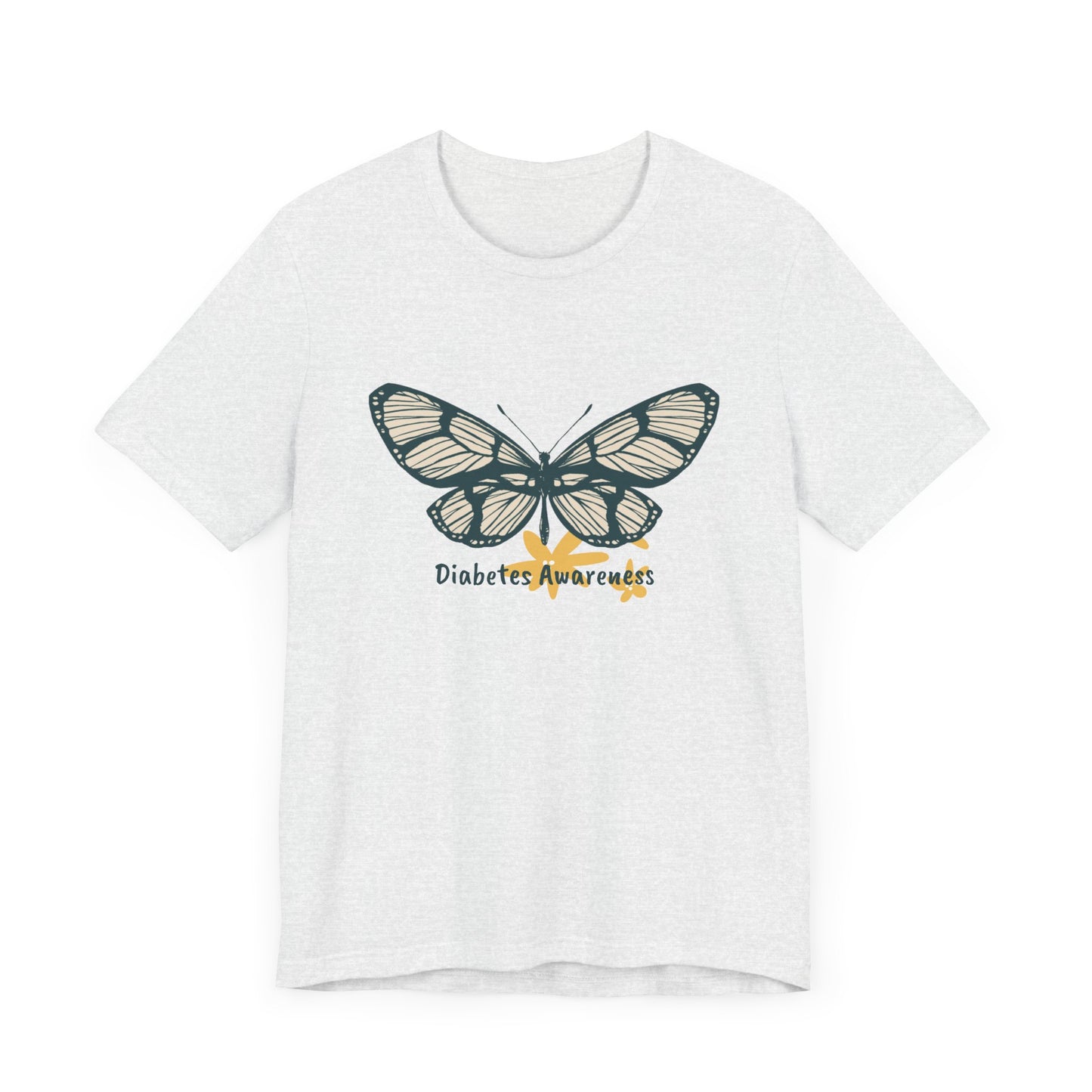Green Butterfly & Flowers - Unisex Tee The Diabuddies Store T-Shirts $24.25