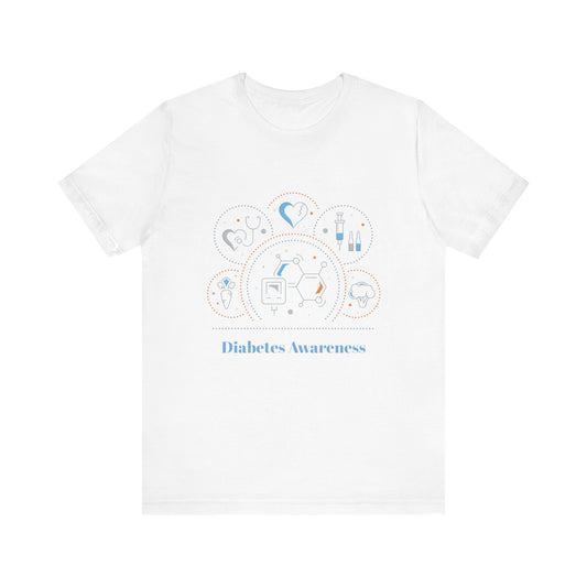 Diabetes Awareness Hexagones - Unisex Tee The Diabuddies Store T-Shirts $24.25