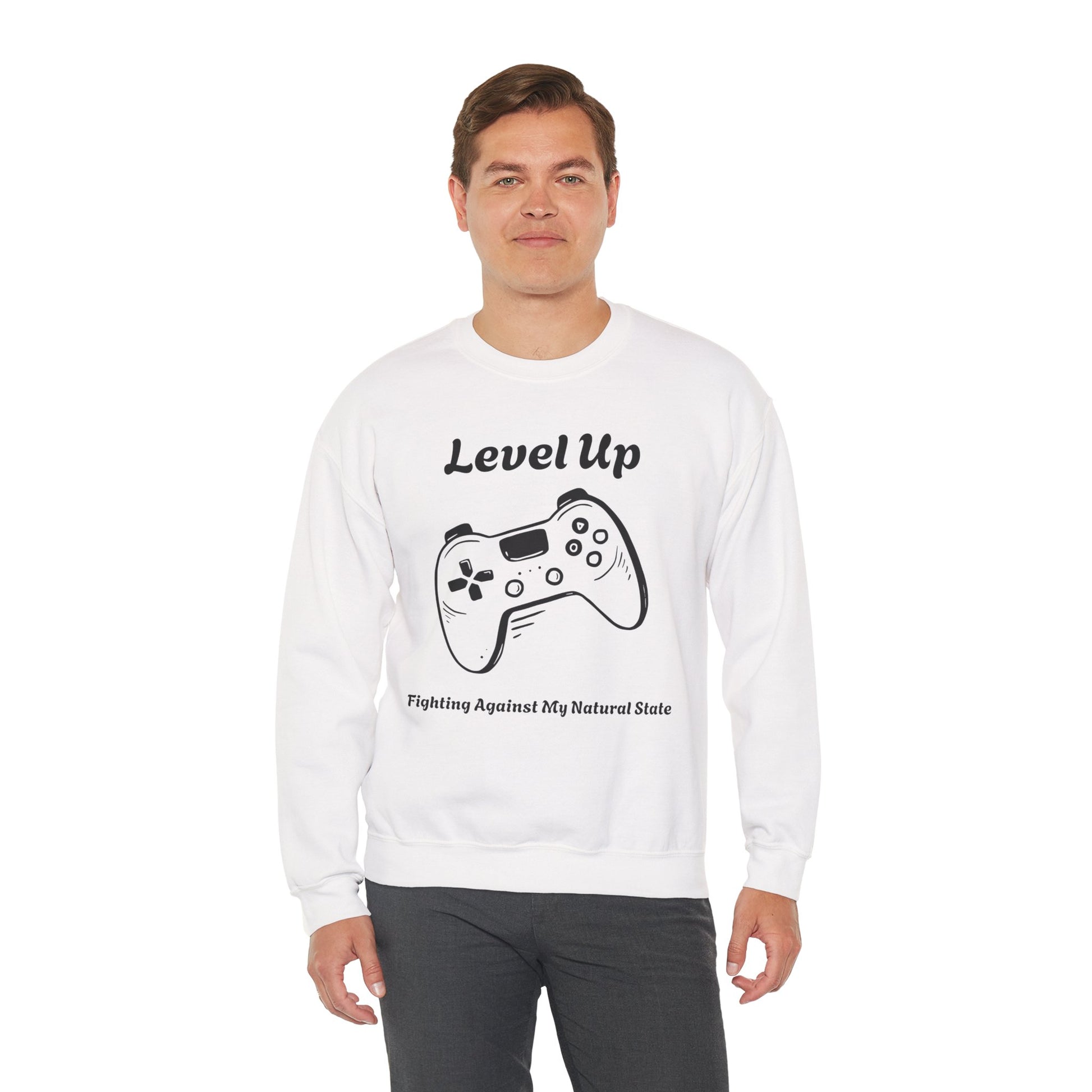 Level Up (Gaming Remote Control) - Unisex Sweatshirt The Diabuddies Store Sweatshirts $29.49
