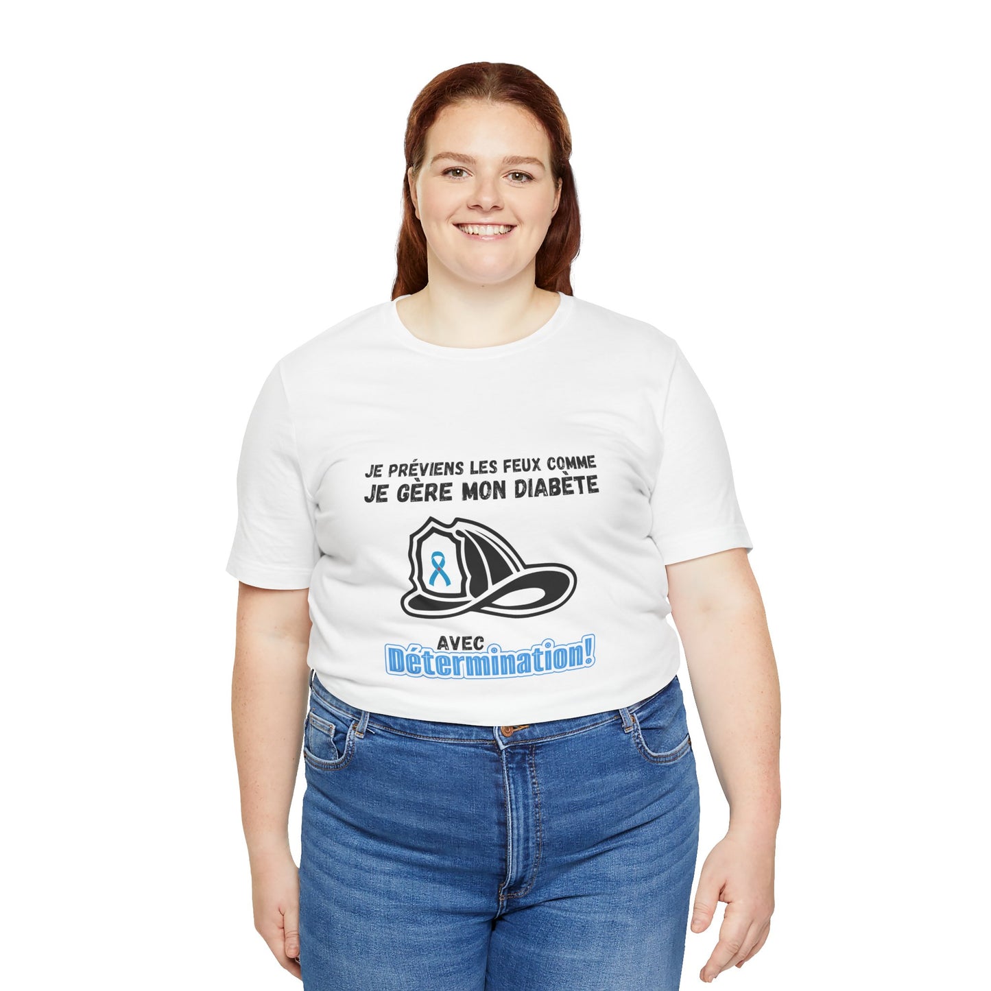 The Diabuddies Store Diabetes & Fire Prevention (French) - Unisex Tee Diabetes & Fire Prevention (French) - Unisex Tee: For the unsung heroes who dedicate their lives to keeping communities safe, while diligently managing their own health. Our Tee is desi