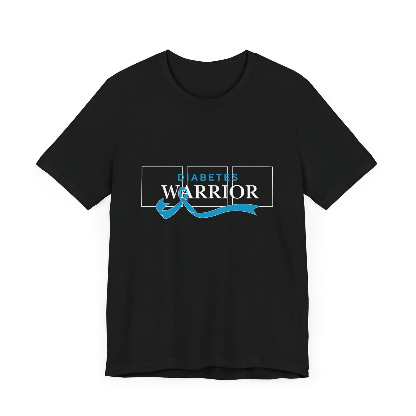 Diabetes Warrior, Blue Ribbon - Unisex Tee The Diabuddies Store T-Shirts $22.50