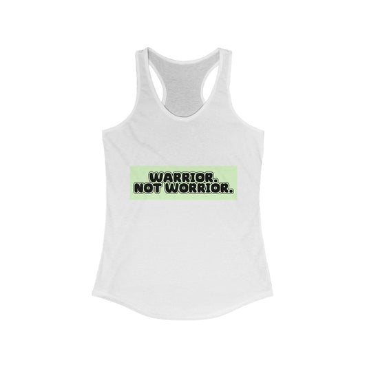 The Diabuddies Store Warrior. Not Worrior. - Racerback Tank Warrior. Not Worrior. - Racerback Tank: For those who face challenges head-on & spell "warrior" right. A clear statement of strength, resilience & sharp detail. Tank Tops $19.96