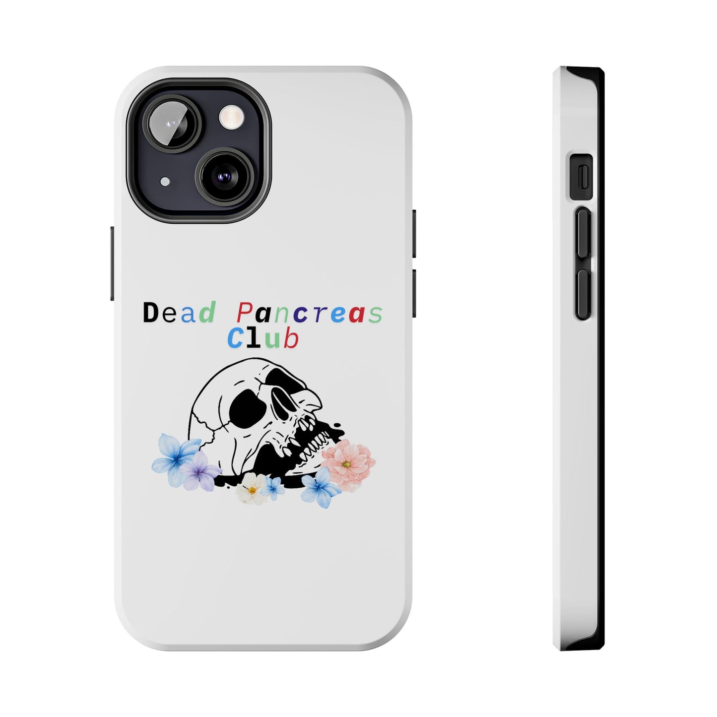 Skull & Flowers Dead Pancreas Club - Phone Case The Diabuddies Store Mobile Phone Cases $18.23