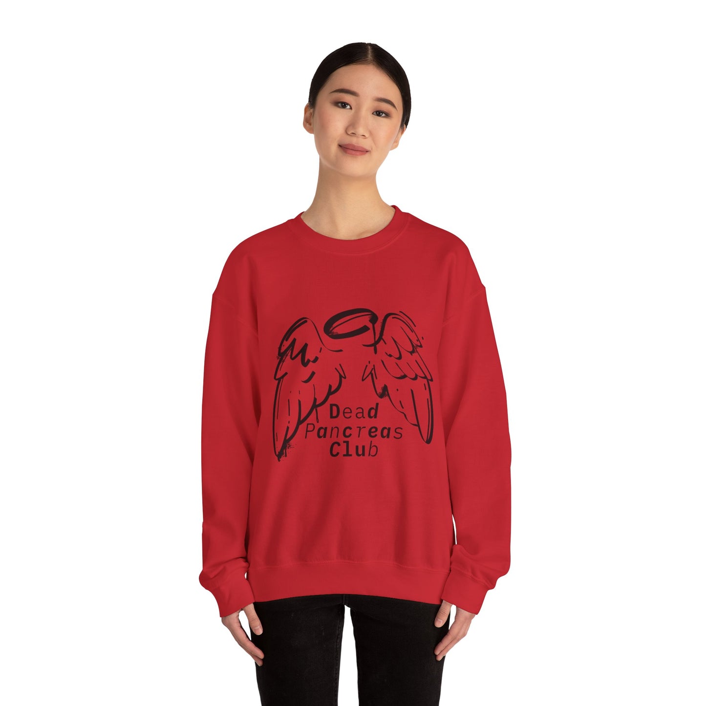 Angel Wings, Dead Pancreas Club - Unisex Sweatshirt The Diabuddies Store Sweatshirts $32.00