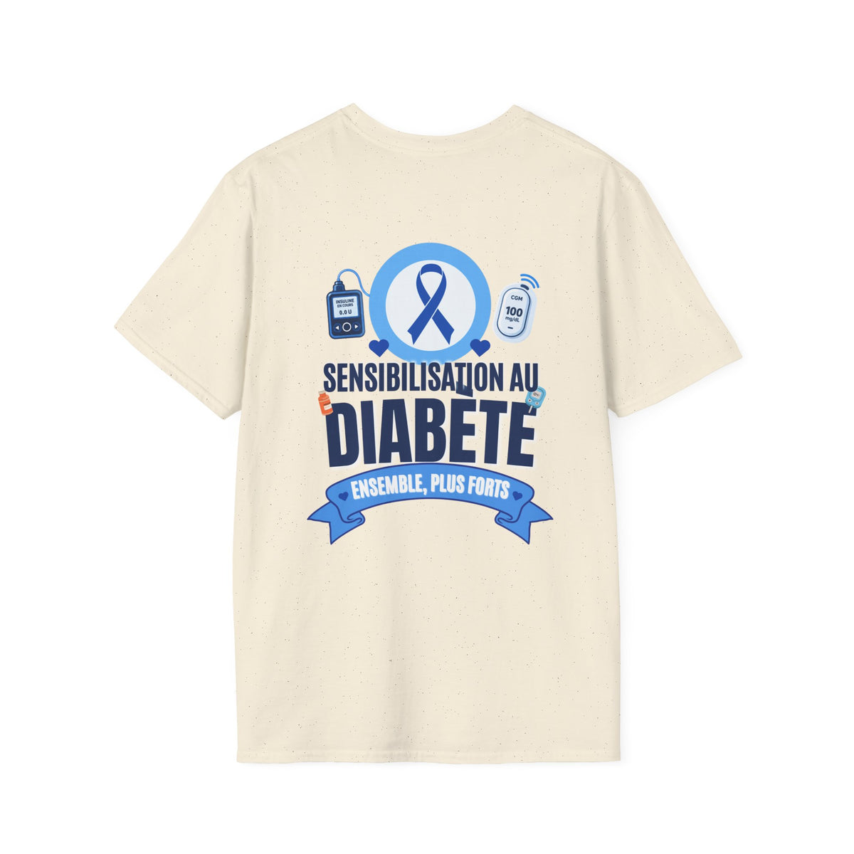 Sensibilisation au Diabète - Ensemble, plus fort T-Shirt