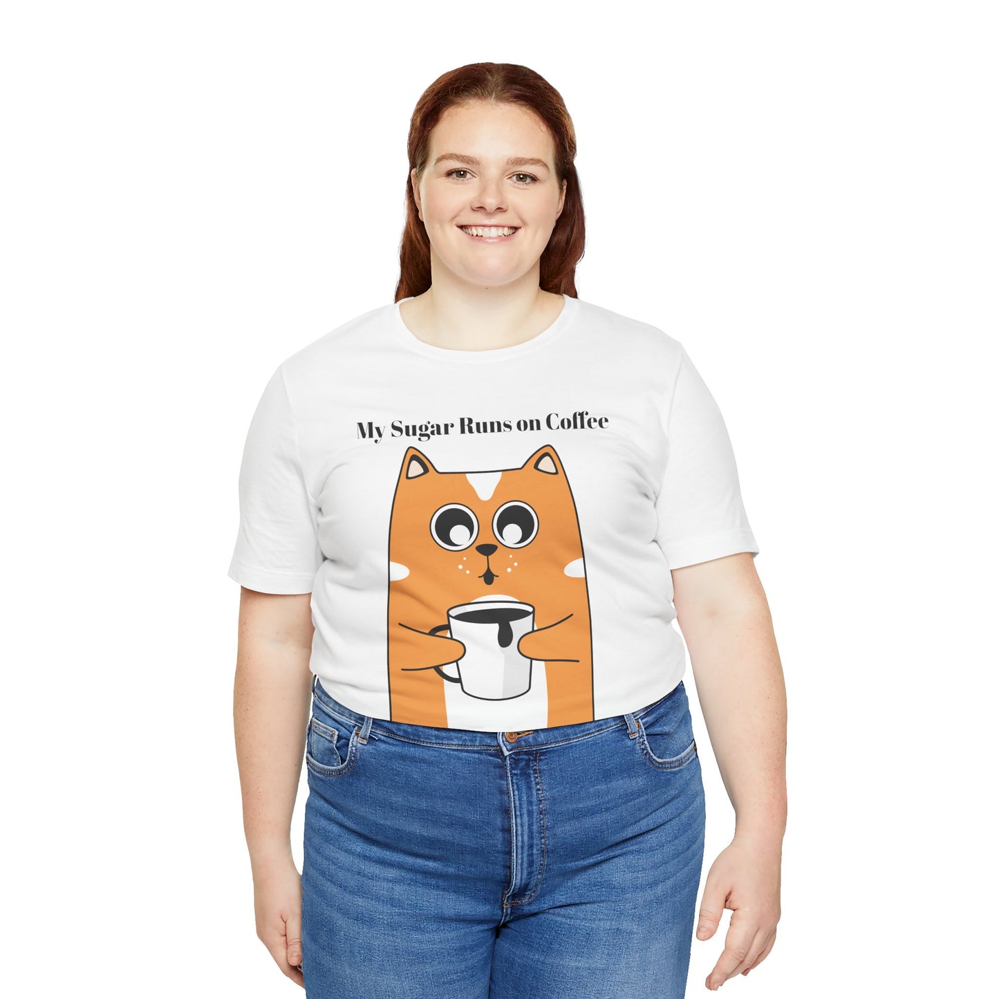 Sugar Runs on Coffee - Unisex Tee The Diabuddies Store T-Shirts $24.25