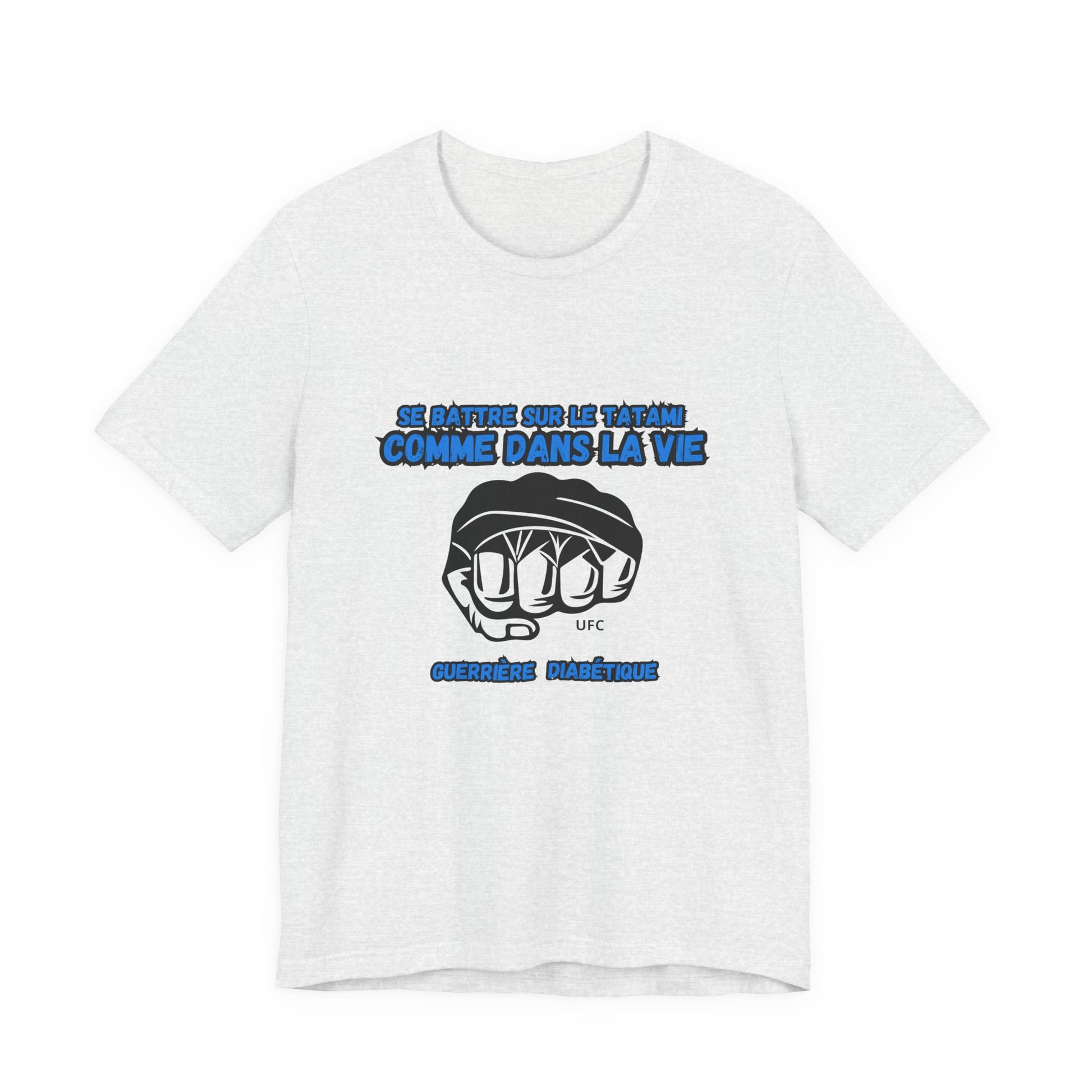 The Diabuddies Store Diabetes & UFC (French/Guerrière) Unisex Tee Diabetes & UFC (French/Guerrière) Unisex Tee: Fight on the mat, fight in life. Empowering unisex shirt for Diabetic Warriors. Show your strength & resilience. T-Shirts $30.27