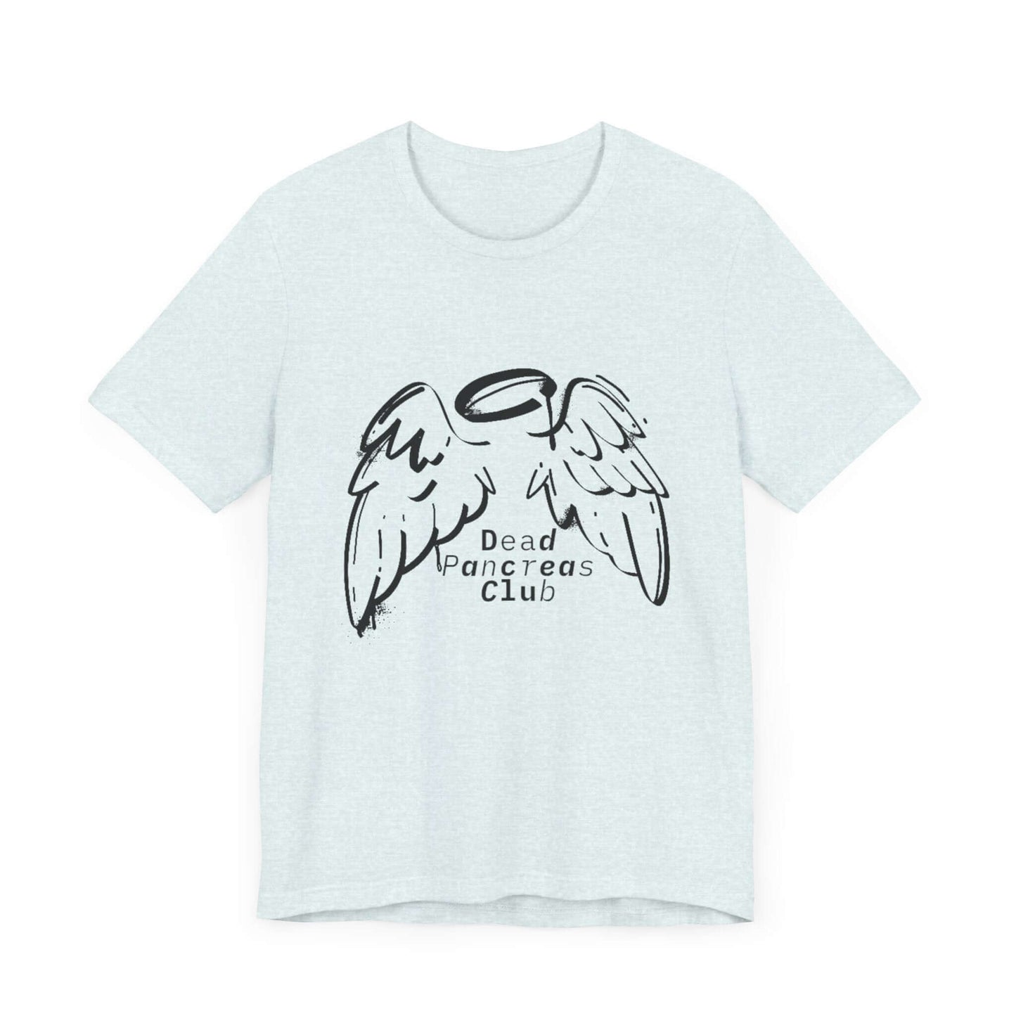 The Diabuddies Store Dead Pancreas Club (Angel Wings) Bundle You are an angel in this fight. Embrace your journey with the "Dead Pancreas Club" T-shirt and Cap bundle, featuring a powerful angel wings design. This isn't just a statement—it's a symbol of s