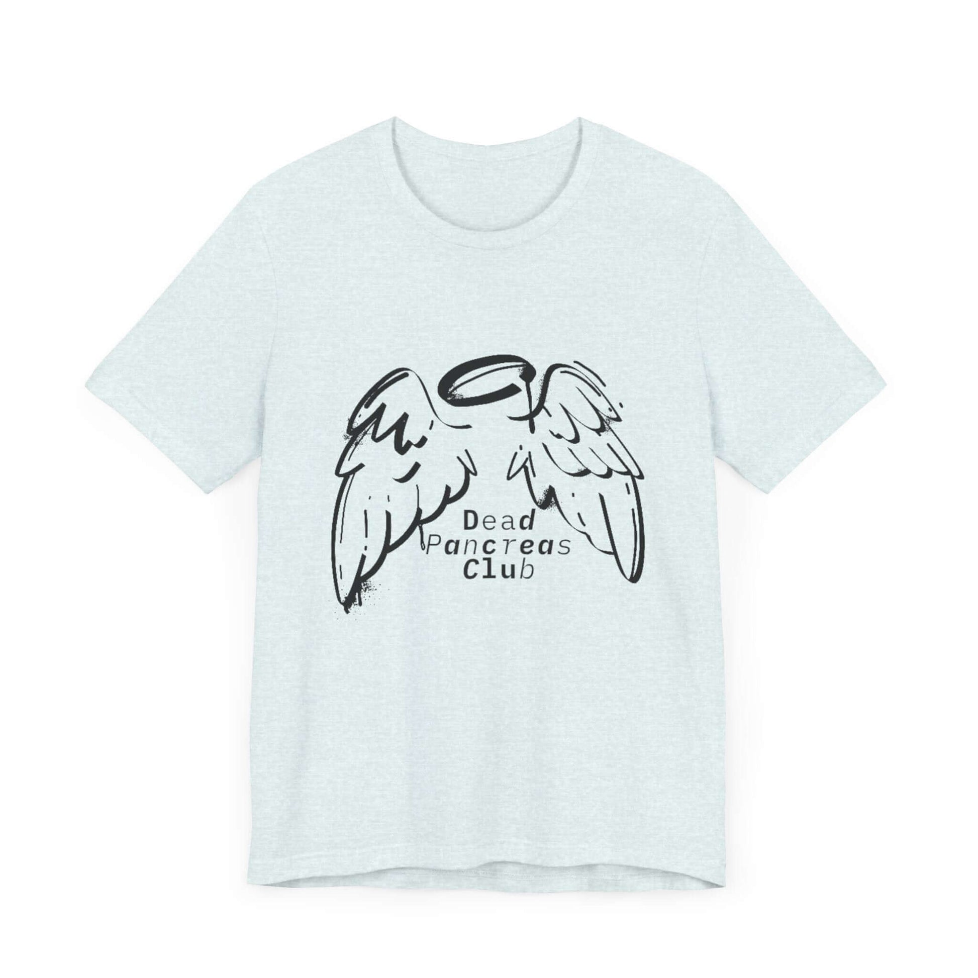 The Diabuddies Store Dead Pancreas Club (Angel Wings) Bundle You are an angel in this fight. Embrace your journey with the "Dead Pancreas Club" T-shirt and Cap bundle, featuring a powerful angel wings design. This isn't just a statement—it's a symbol of s