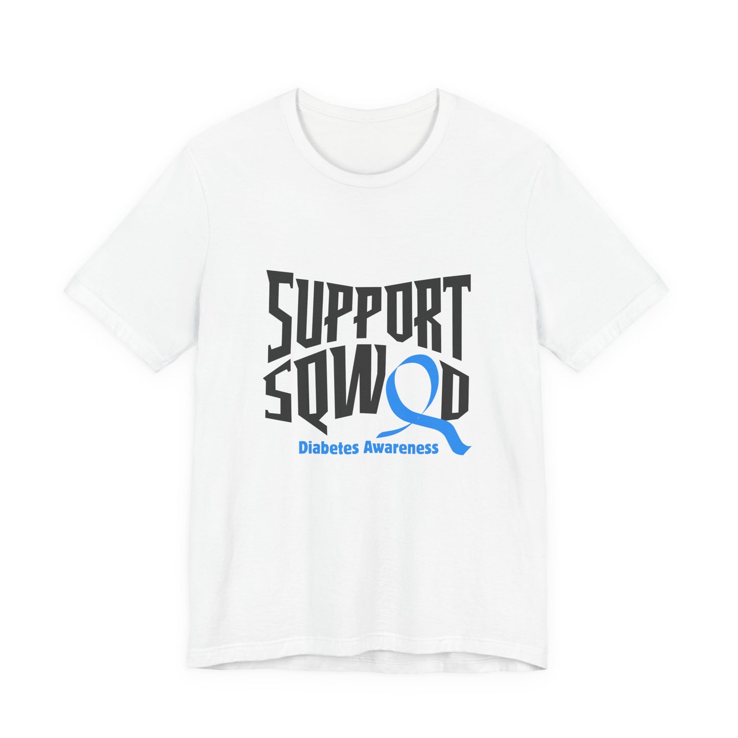 The Diabuddies Store T1D Support Squad - Unisex Tee T1D Support Squad - Unisex Tee: Join the T1D Support Squad! A soft, comfy tee for anyone showing love and solidarity for the T1D warrior in their life. T-Shirt Awareness clothing,Casual Wear,Diabetes,Dia