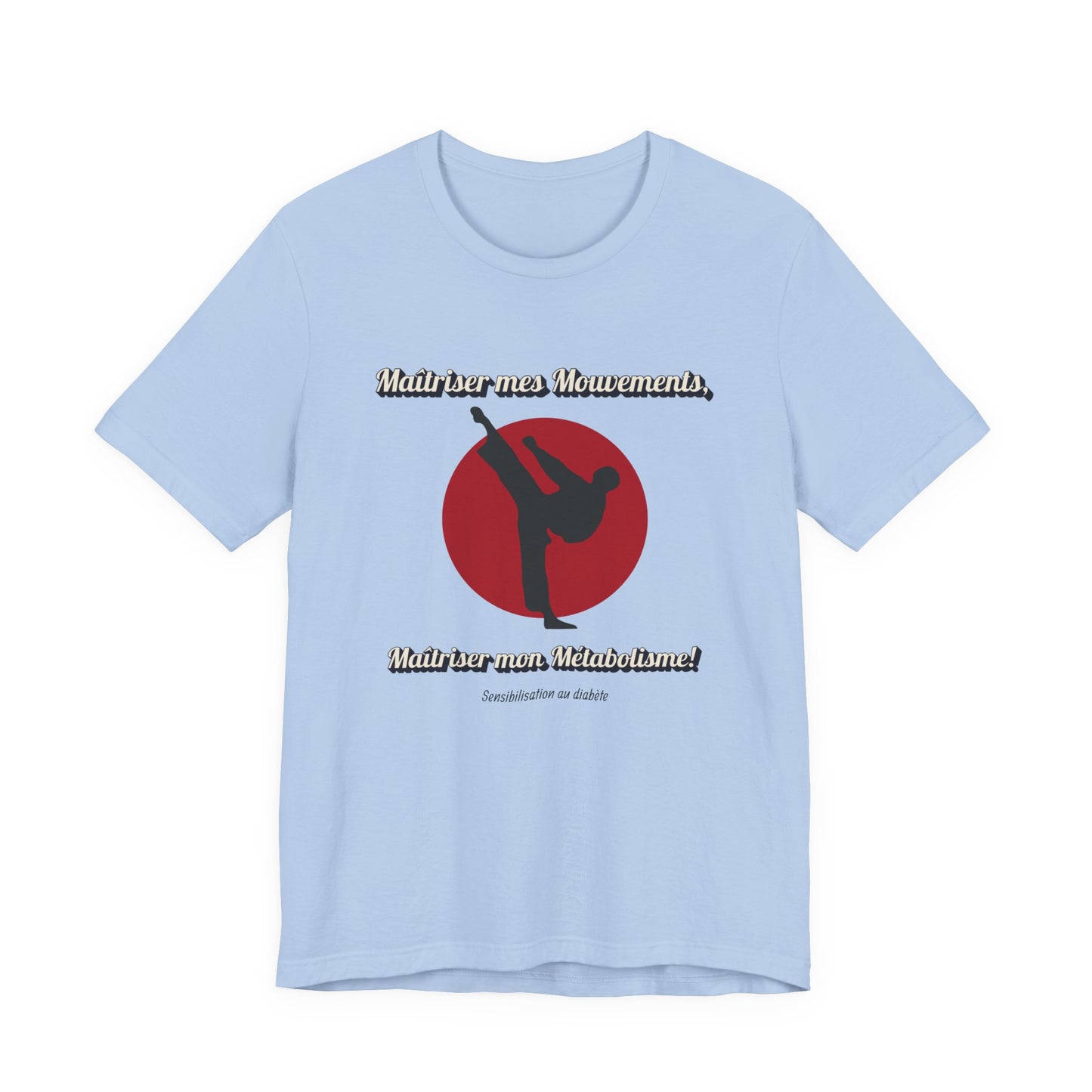 Diabetes & Karate (French) - Unisex Tee The Diabuddies Store T-Shirts $30.27