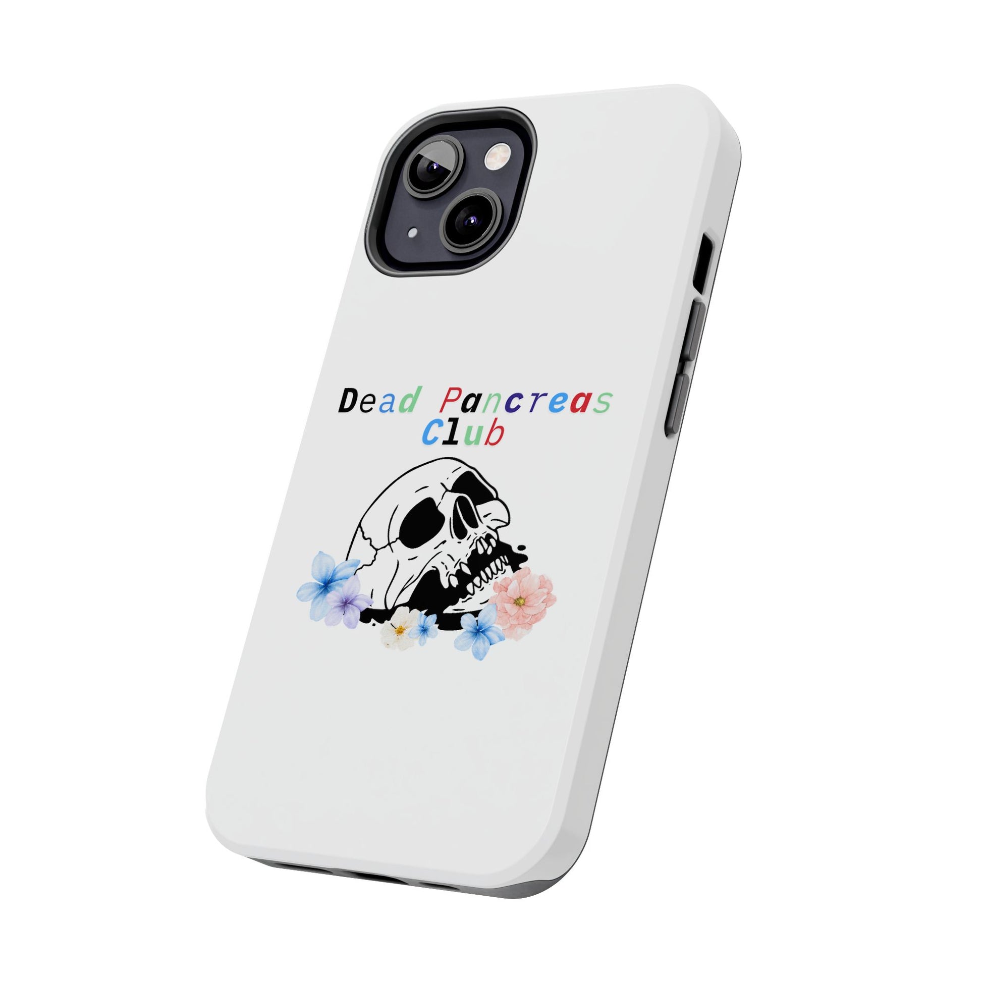 Skull & Flowers Dead Pancreas Club - Phone Case The Diabuddies Store Mobile Phone Cases $18.23