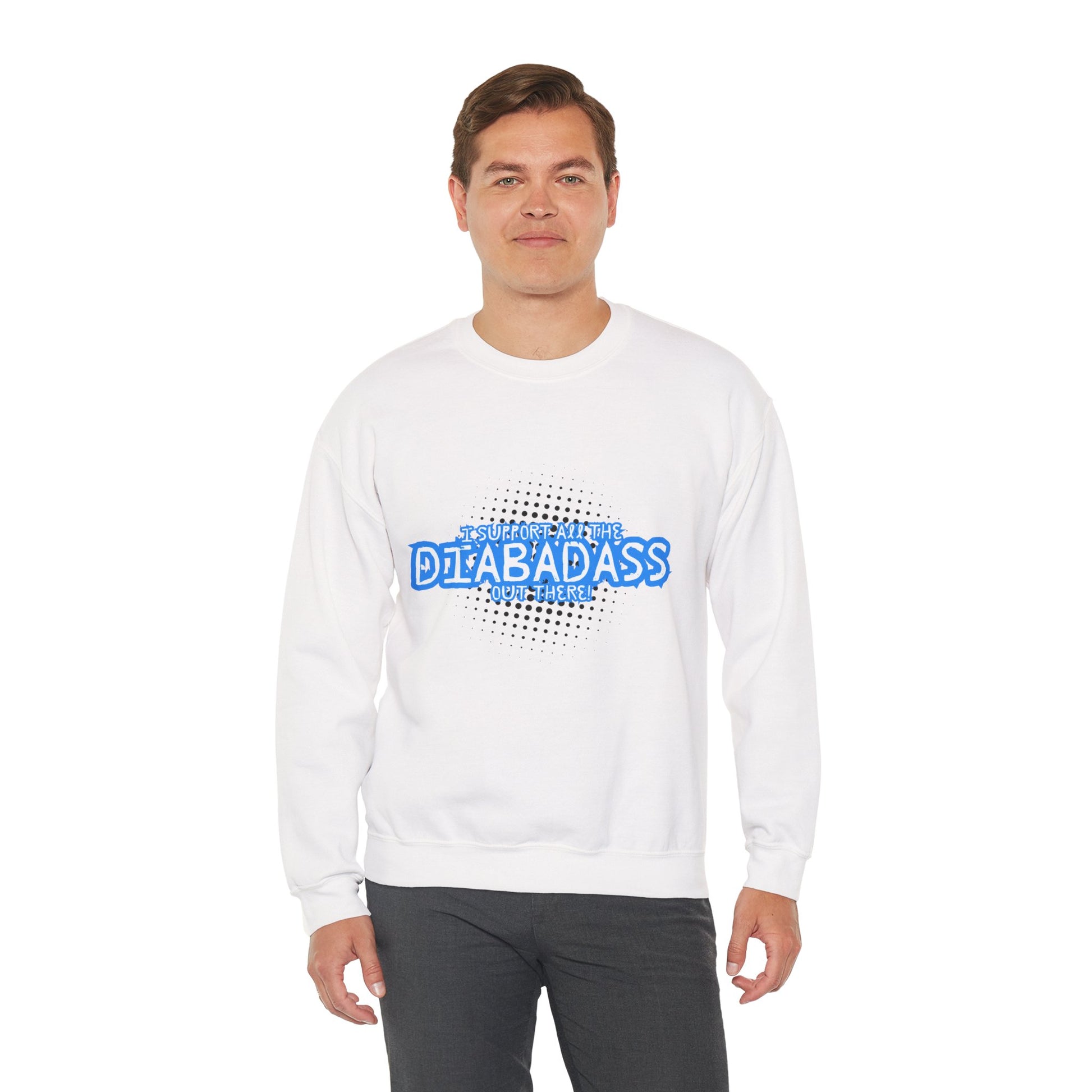 I Support All the Diabadass out there! - Unisex Sweatshirt The Diabuddies Store Tank Tops $32.95