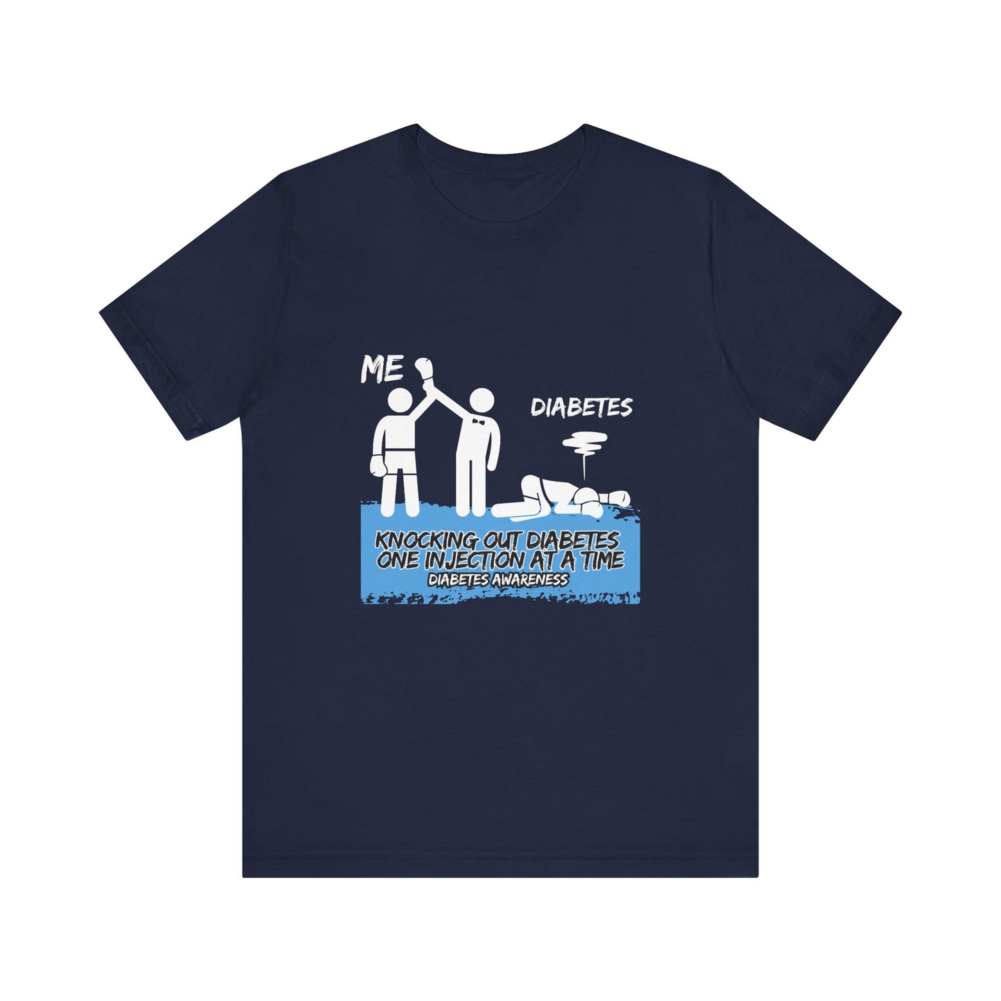 The Diabuddies Store Knocking out Diabetes - Unisex Tee Knocking out Diabetes - Unisex Tee: Make a bold statement with our Unisex Tee. This powerful shirt is for the fighters, the advocates, and the champions who face diabetes head-on every day. $22.09 T-