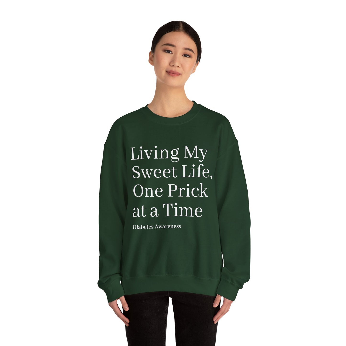One Prick at a Time - Unisex Sweatshirt The Diabuddies Store Sweatshirts $32.95