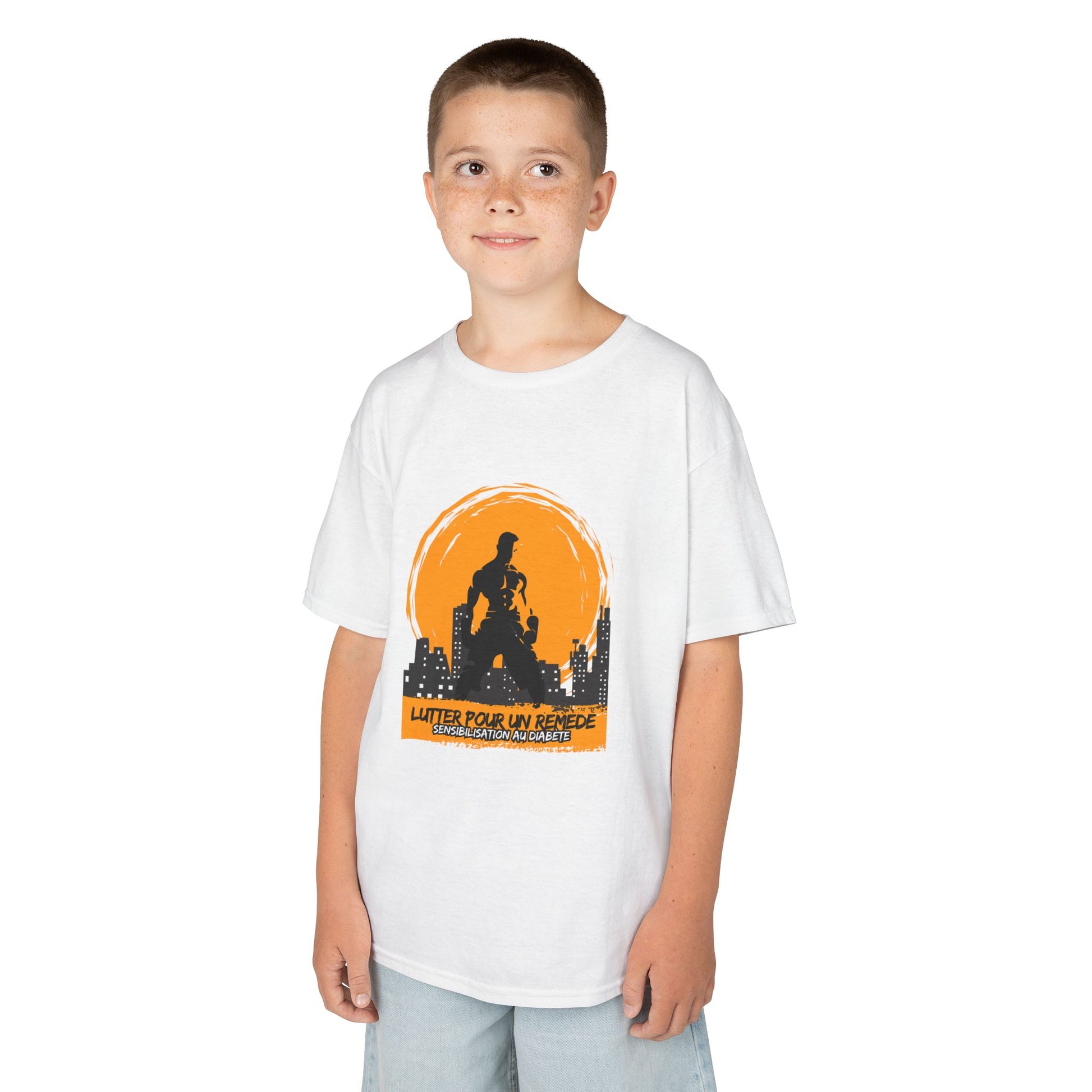 The Diabuddies Store Fighting for a Cure (French) - Kids Tee Fighting for a Cure (French) - Kids Tee: This soft, comfy tee is for the little fighter in your life. Featuring the phrase "Lutter pour un remède" (Fighting for a Cure) in French, it's a powerfu