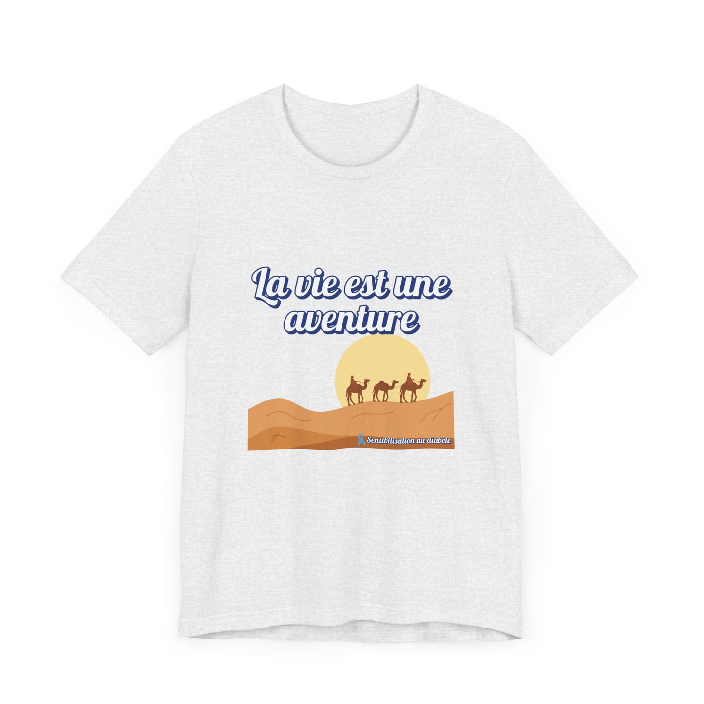 Life is an Adventure (French) - Unisex Tee The Diabuddies Store T-Shirts $30.27