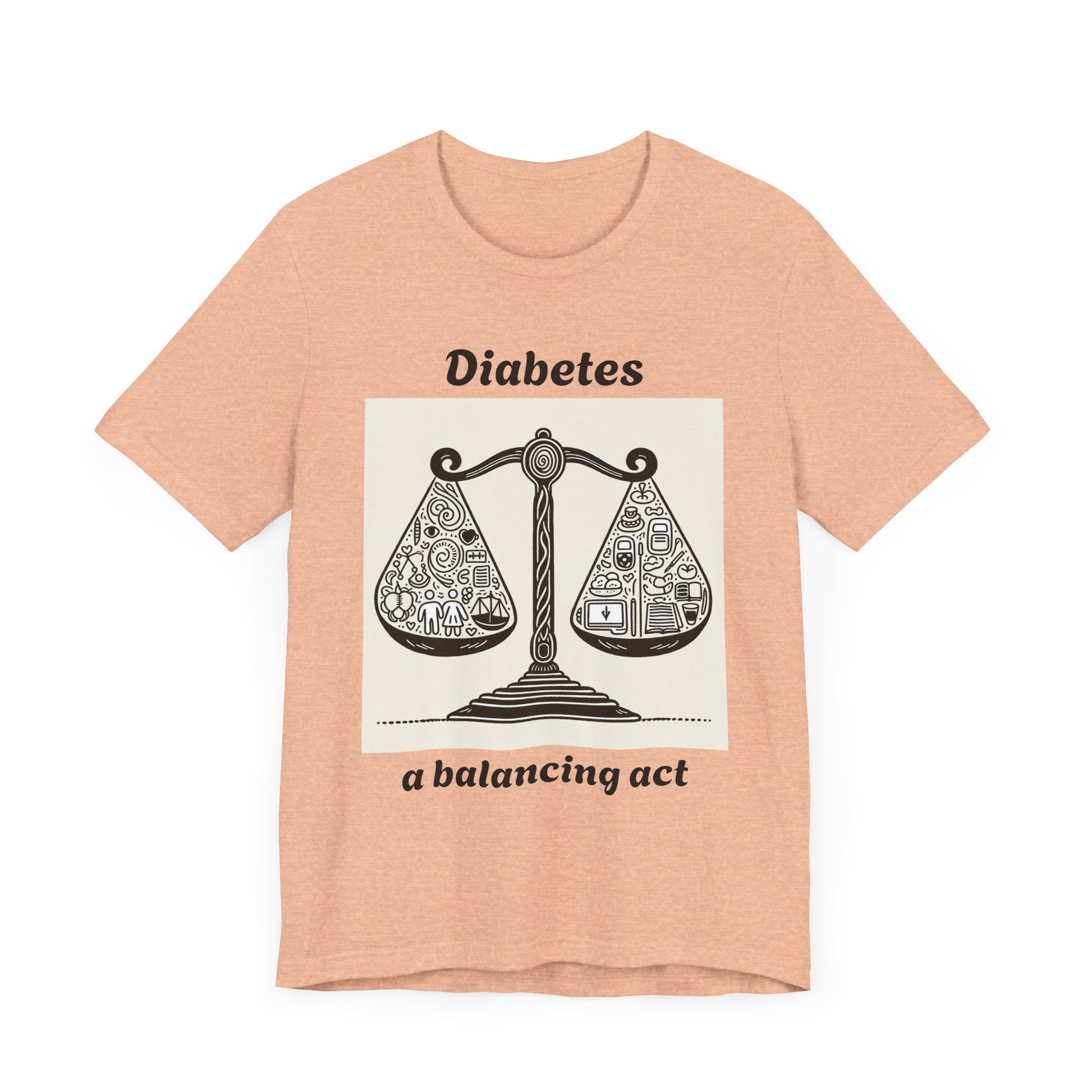 Diabetes Balancing Act - Unisex Tee The Diabuddies Store T-Shirts $24.25