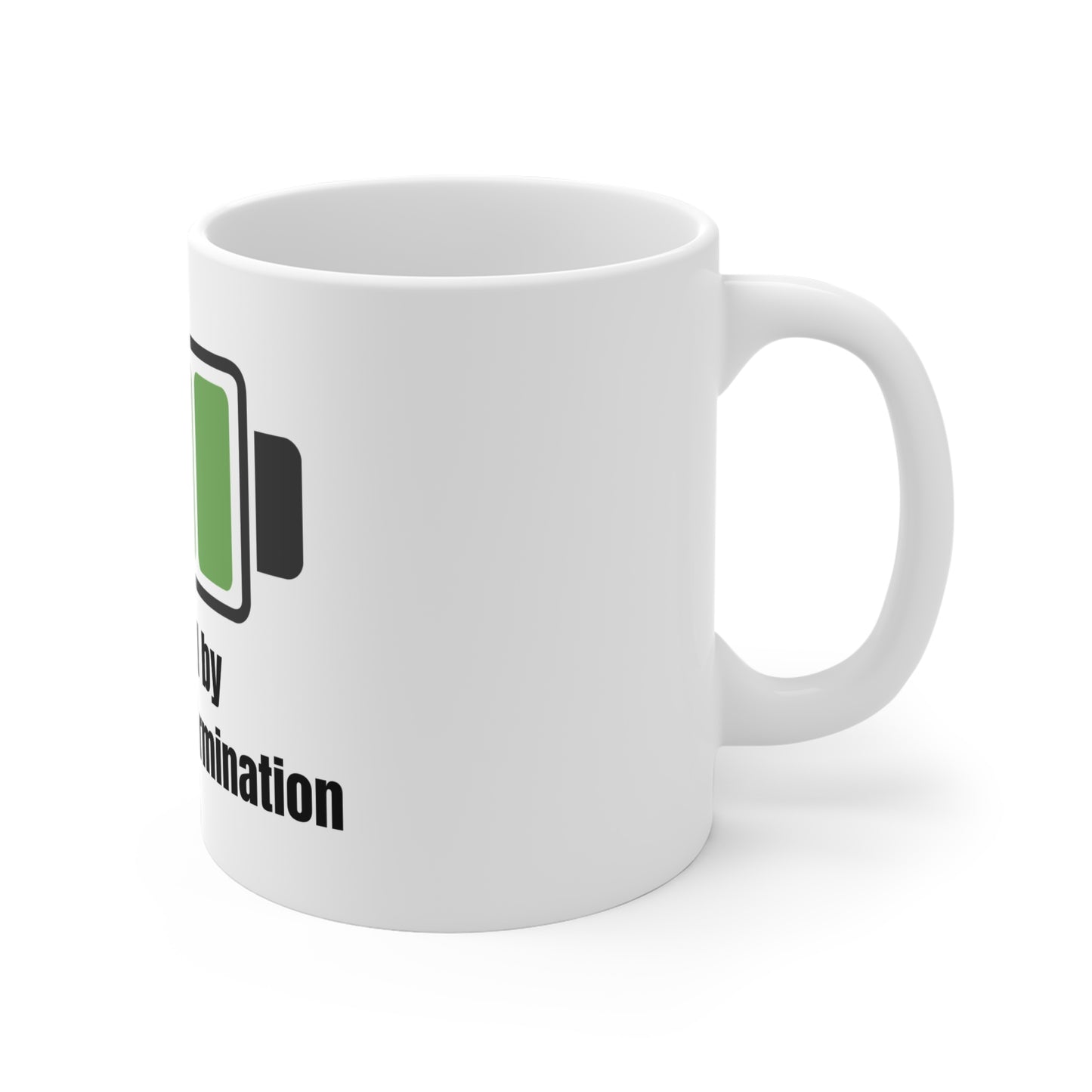 The Diabuddies Store Powered by Coffee, Insulin & Determination - Mug 11oz Powered by Coffee, Insulin & determination - Mug 11oz: Start your day fully charged! Our "Powered by Coffee, Insulin & determination" 11oz mug is the perfect companion for anyone w
